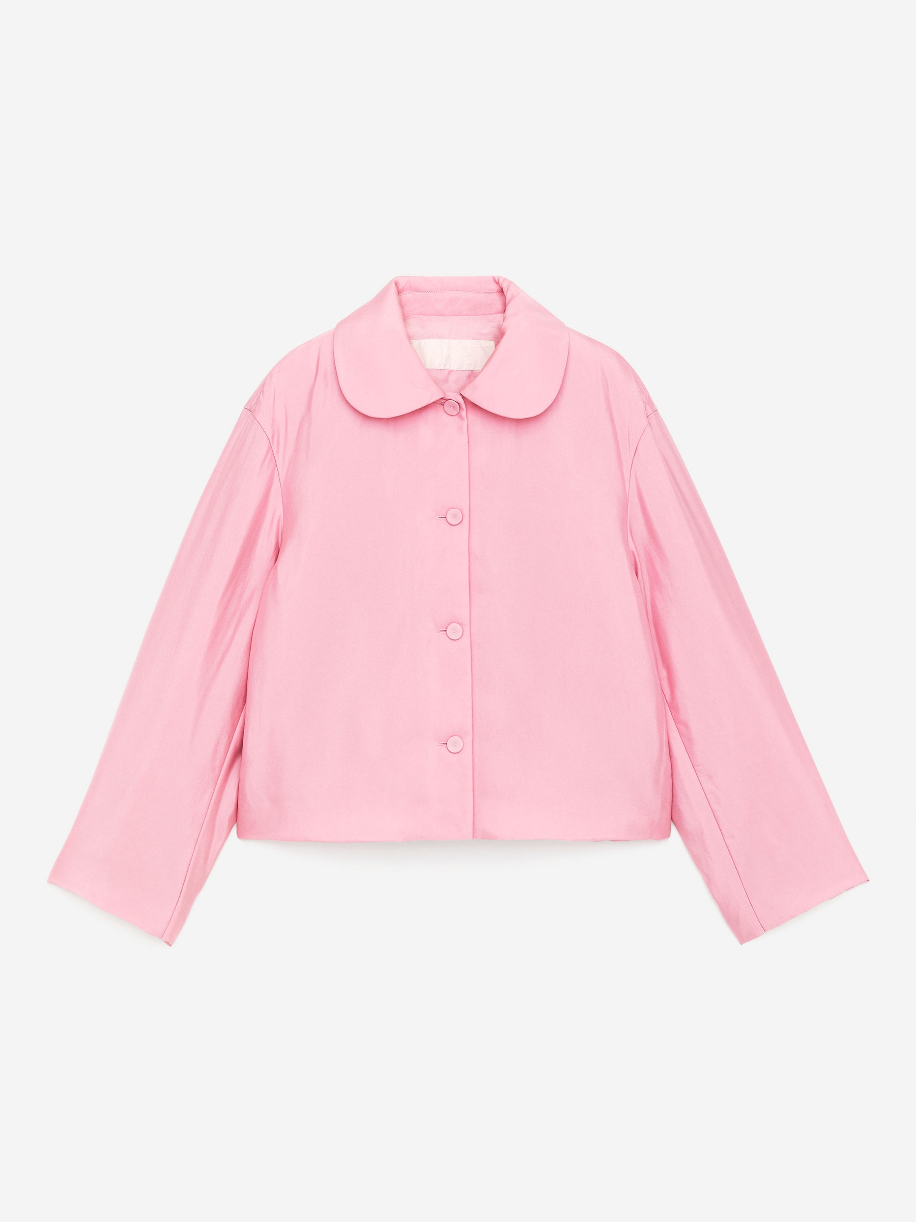 Vadderad overshirt - Ljusrosa - Regular fit - Women - StillMedia/DescriptiveStillLife - 2
