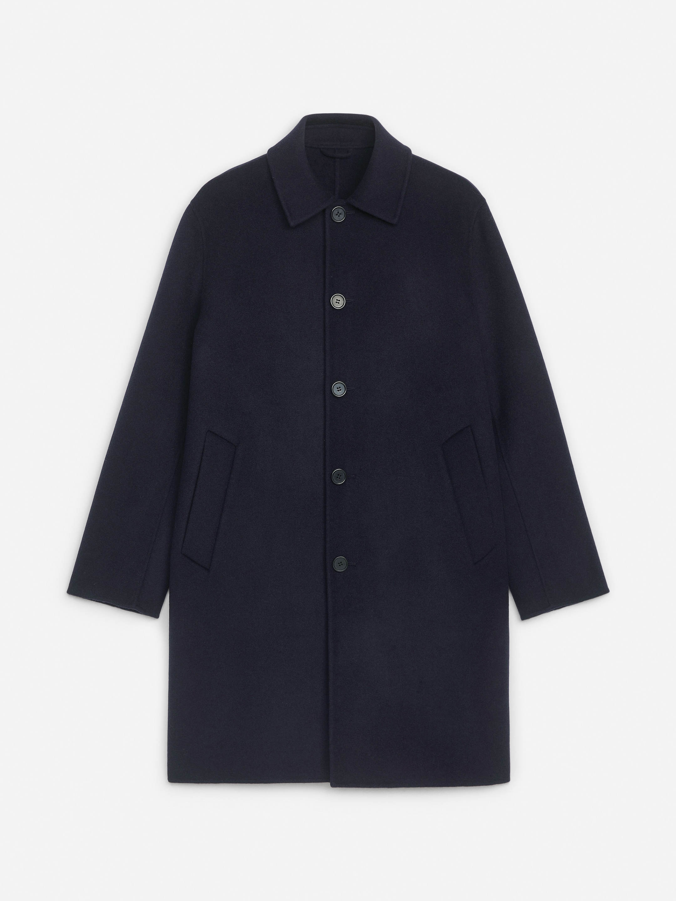 Ingrandisci l'immagine: Double-Face Wool Blend Coat - Dark Blue - UOMO | H&M CH 1