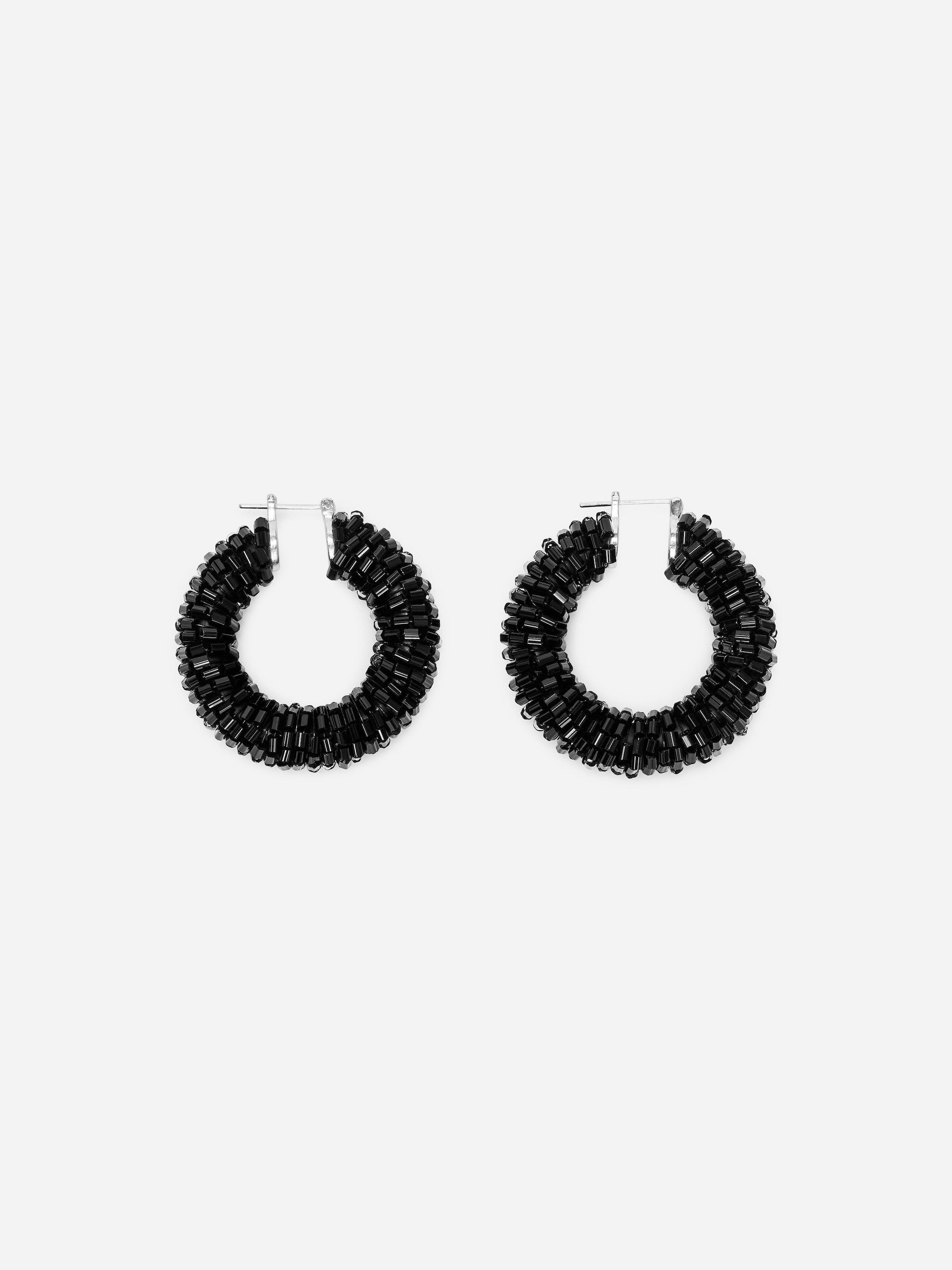 Aros con cuentas - Negro - Women - StillMedia/DescriptiveStillLife - 1