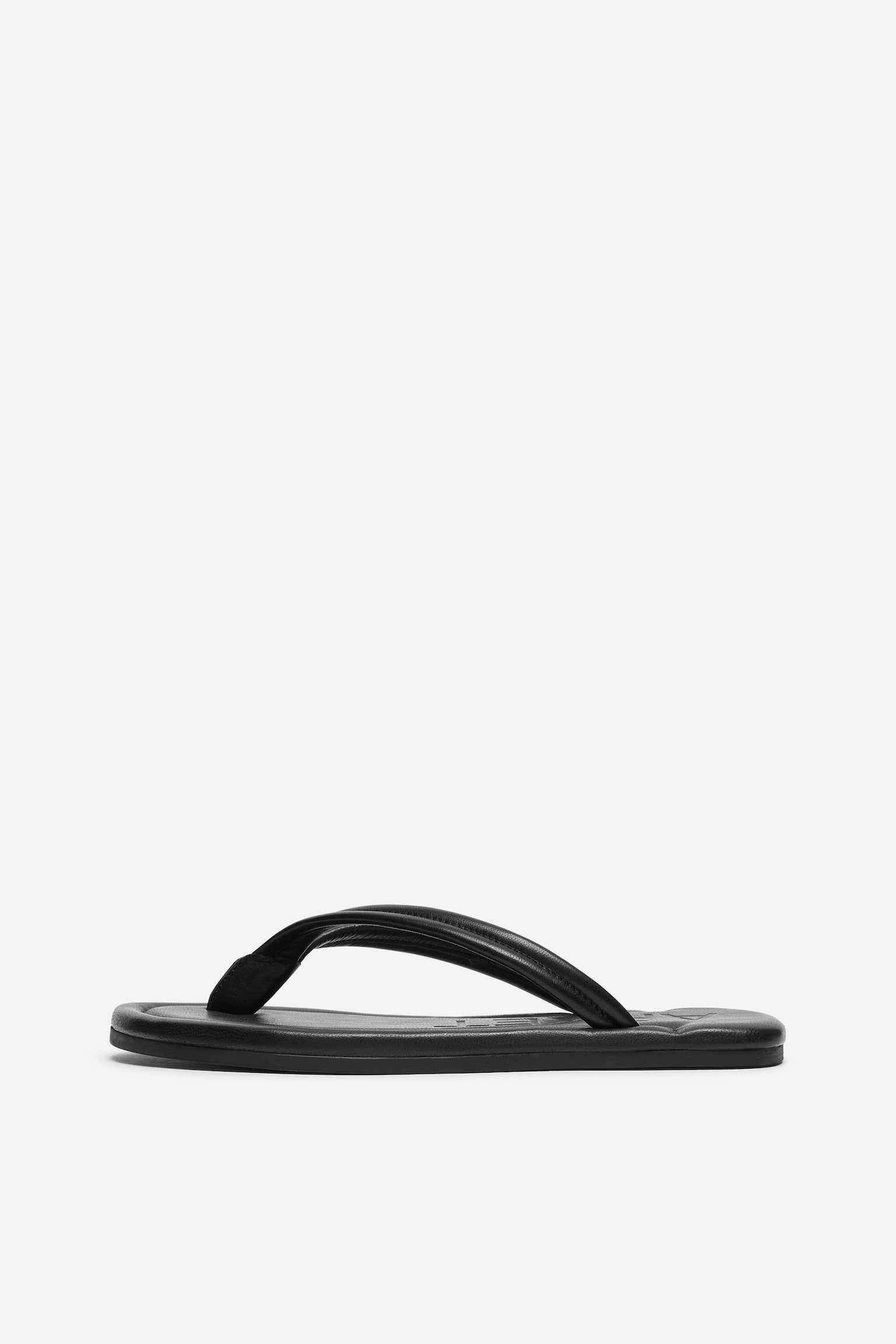 Flip-Flop aus Leder -Schwarz - 5