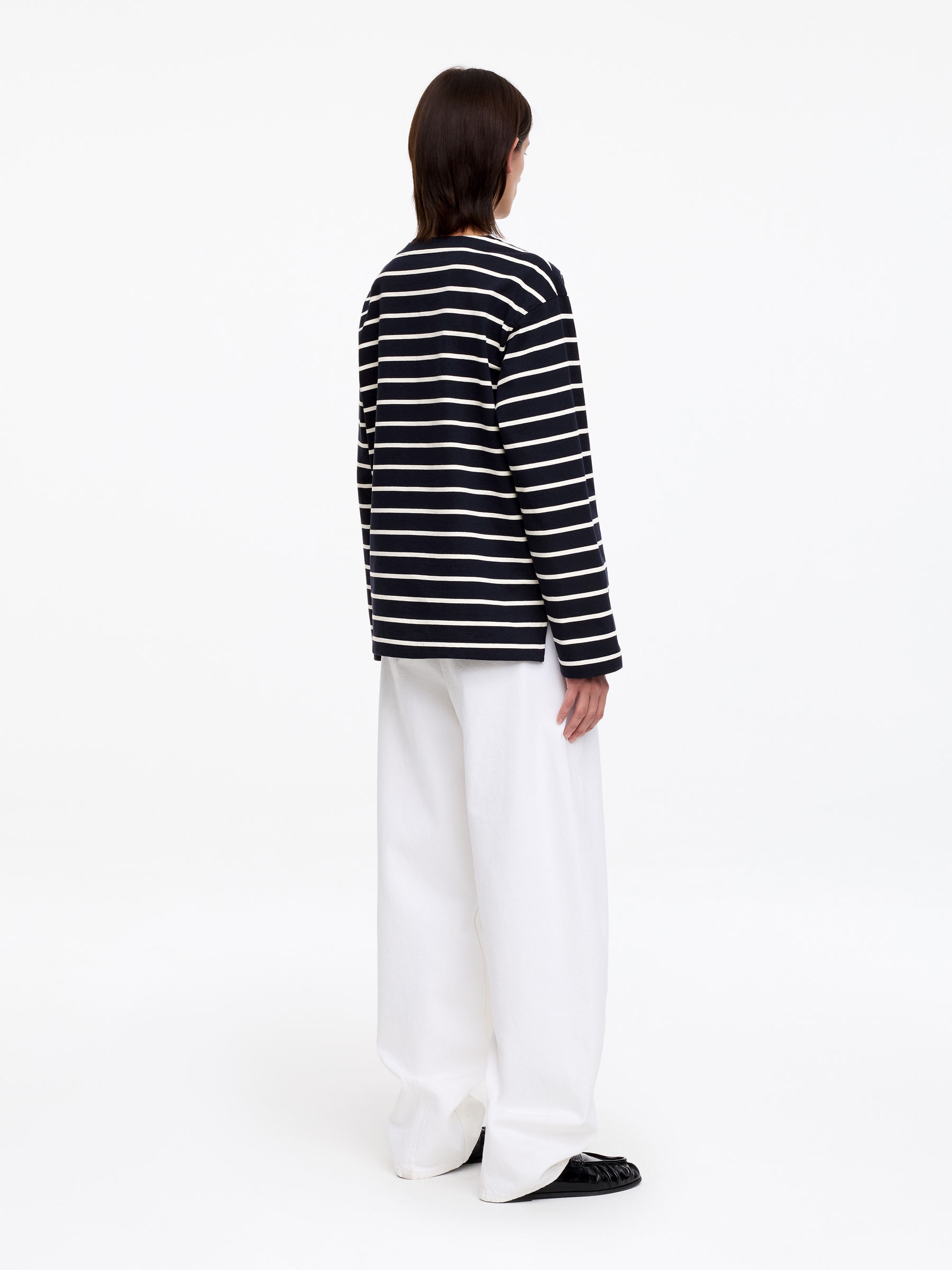 Long-Sleeve Top - Dark Blue - Loose fit - Women - StillMedia/Lookbook - 8