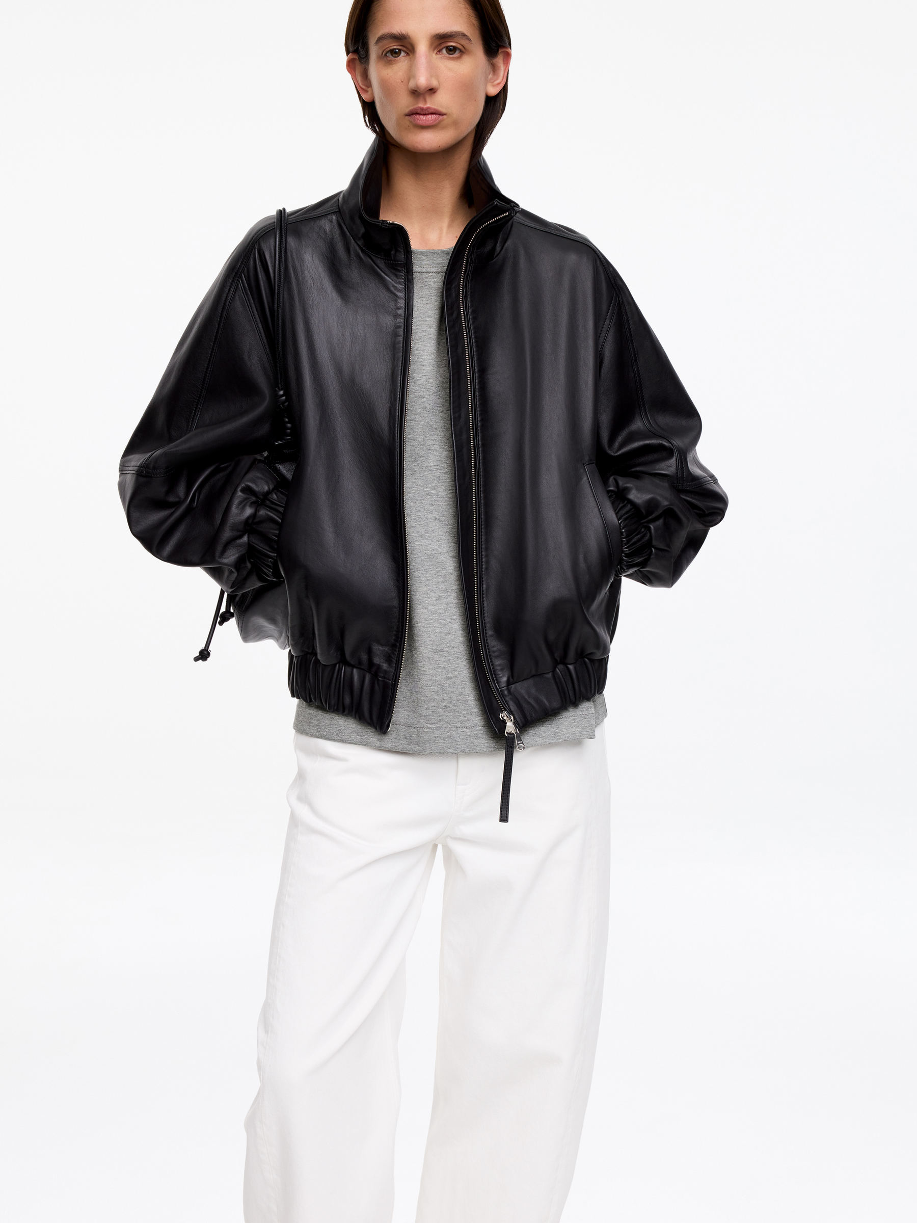 PEARL Interlock-T-Shirt - Graumeliert - Regular Fit - Women - StillMedia/Lookbook - 26