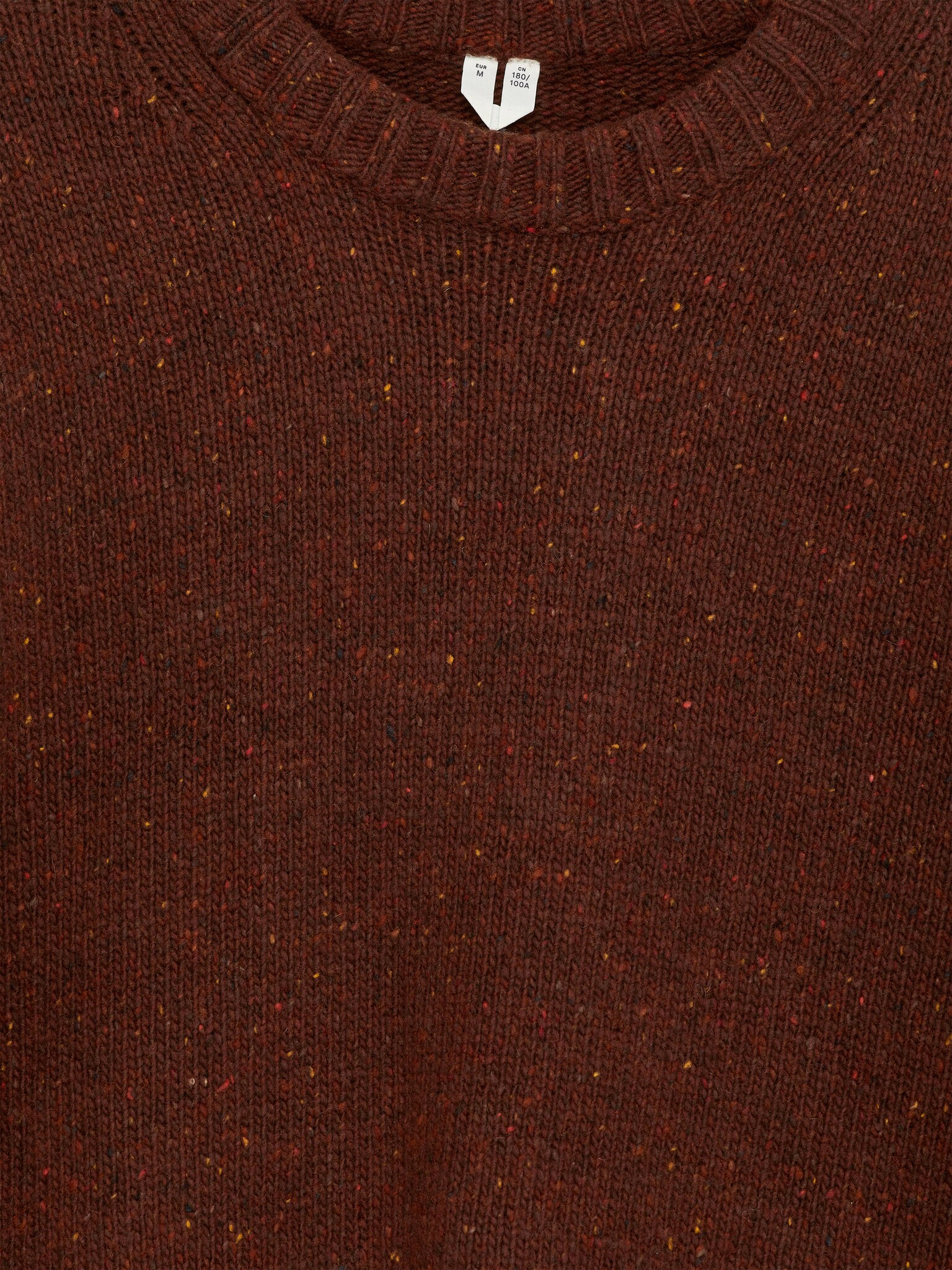 Pull en laine et alpaga - Bordeaux/Beige chiné/Gris chiné/Bleu foncé - 3