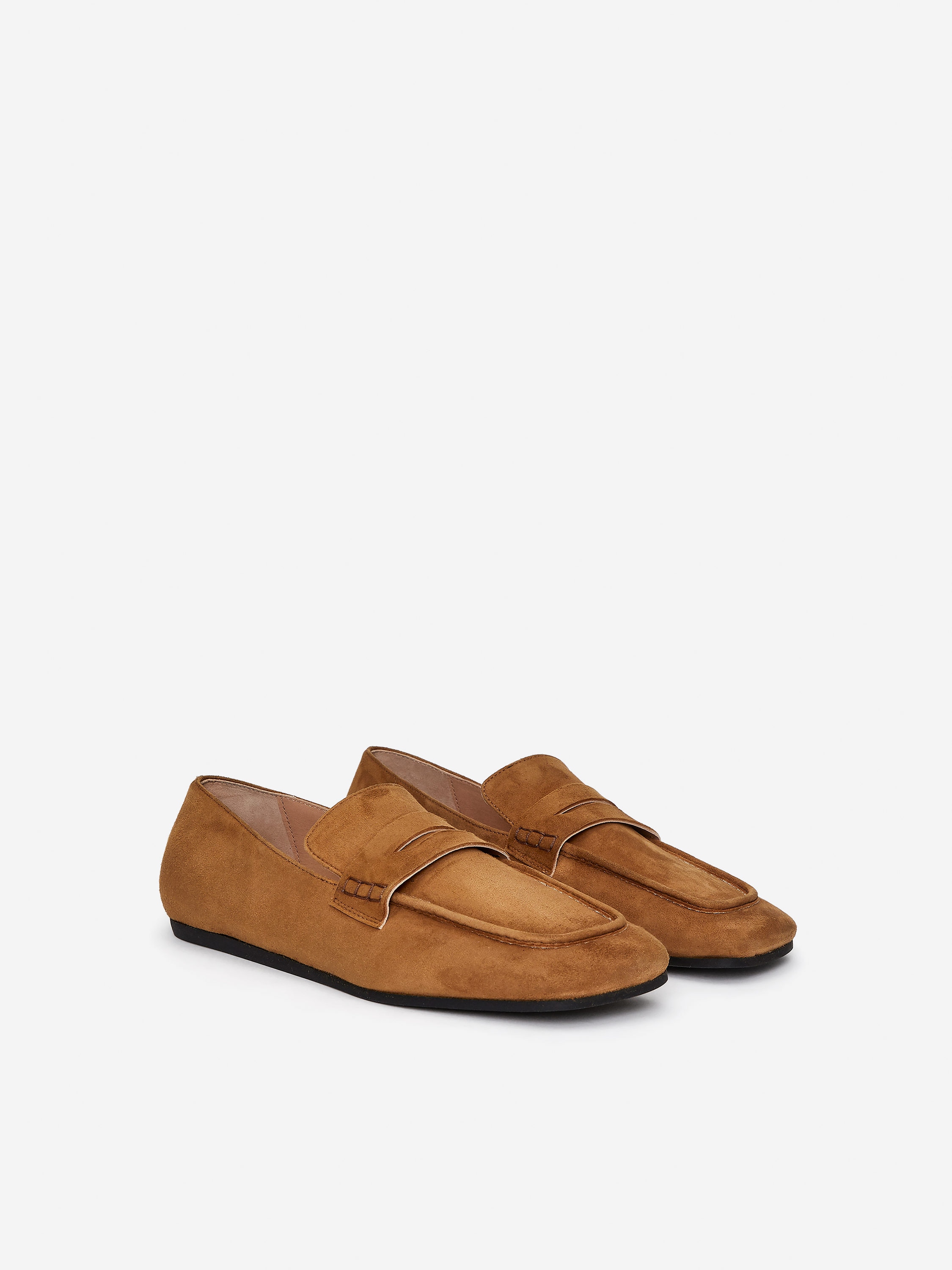 Suede Loafers - Brown - Women - StillMedia/DescriptiveStillLife - 3