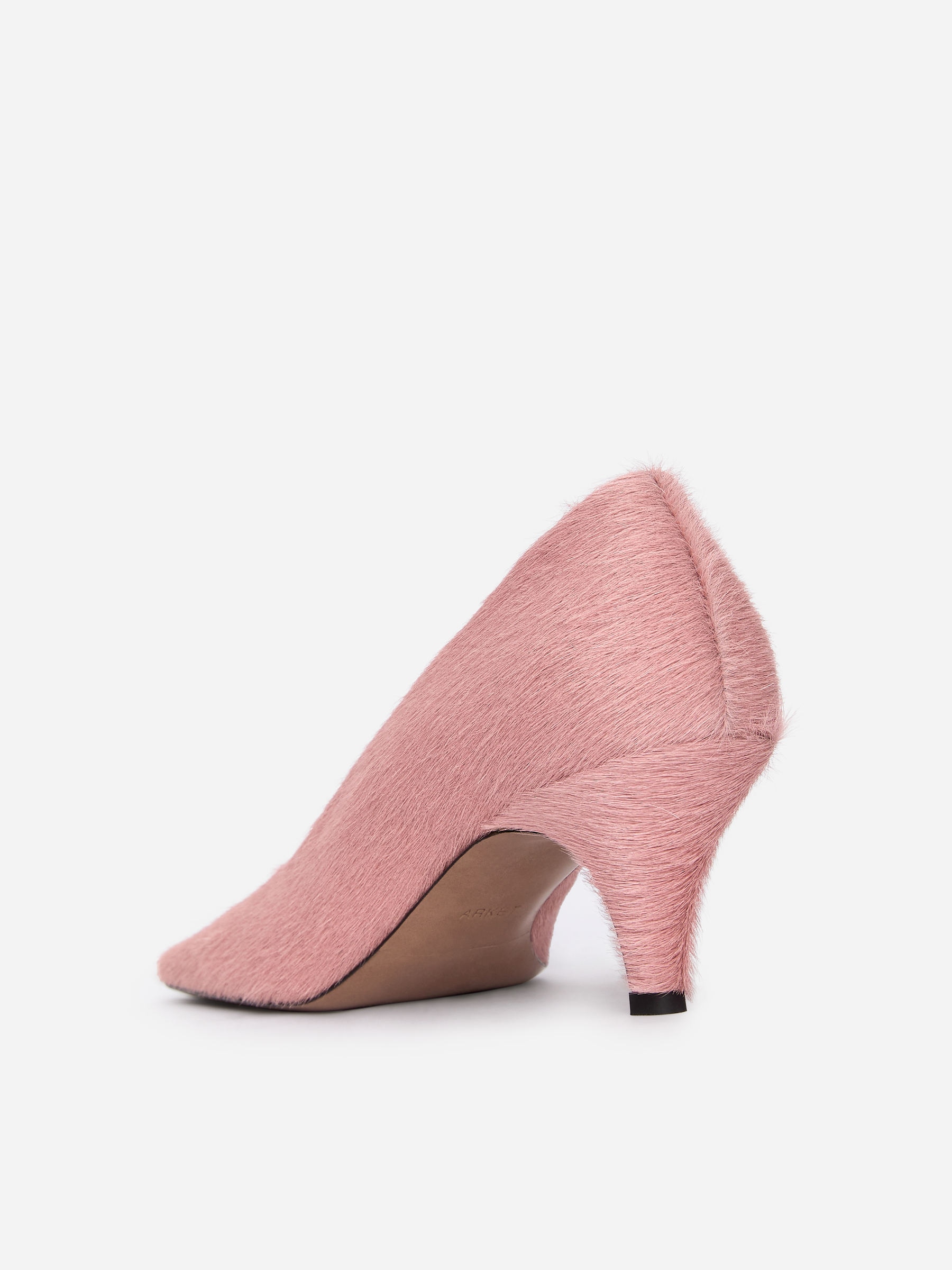 Pony-Hair Effect Leather Pumps - Pink - Women - StillMedia/DescriptiveStillLife - 2