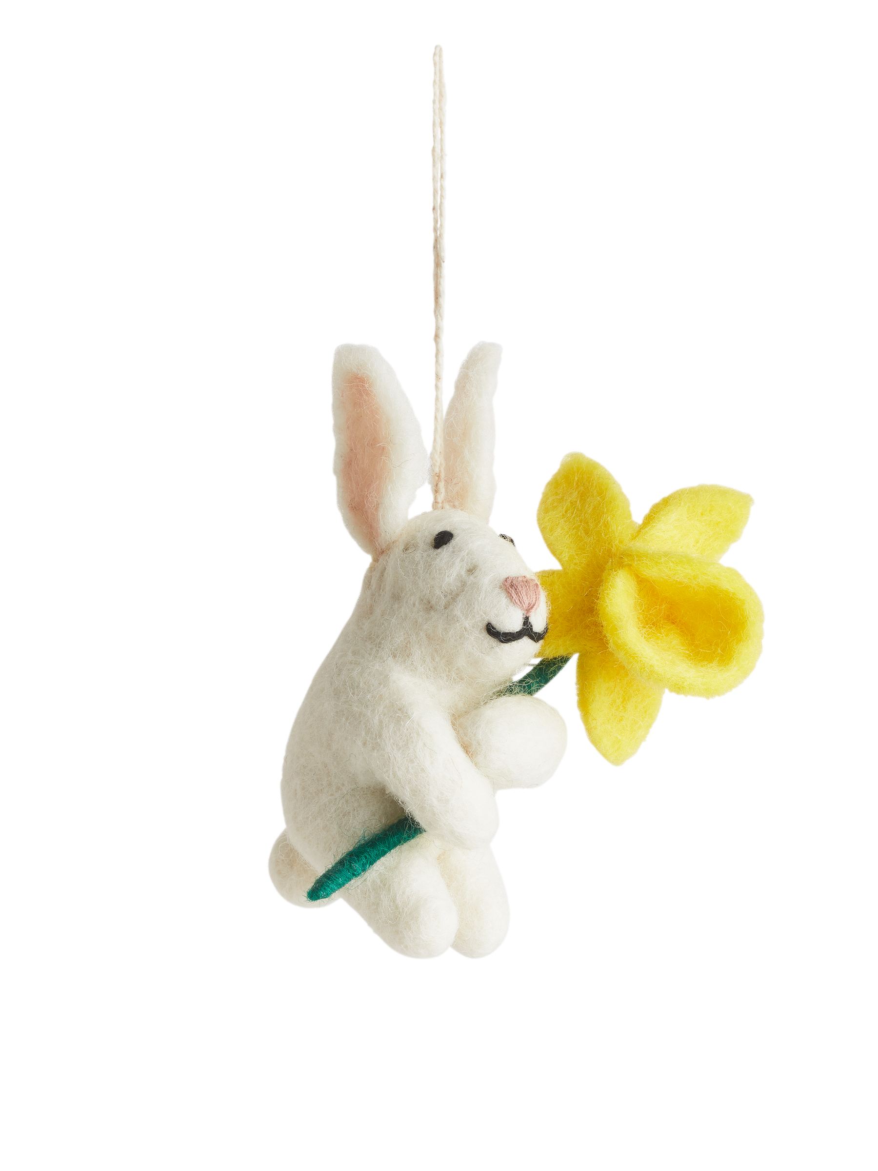 Das Häschen Delilah von Felt So Good - Weiß/Gelb - Haushaltswaren - StillMedia/DescriptiveStillLife - 1