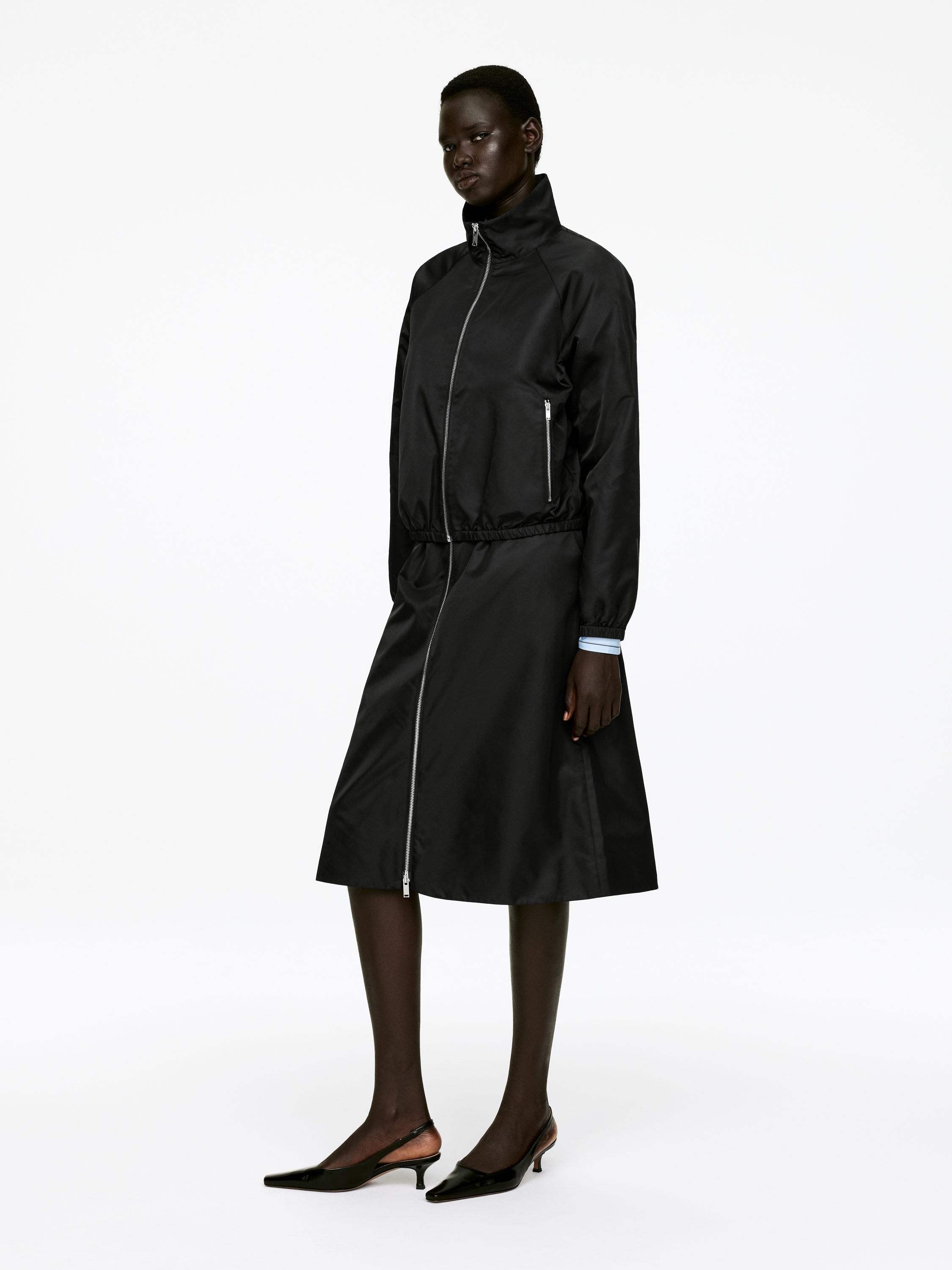 Nylon Jacket - Black - Regular fit - Women - StillMedia/Lookbook - 5
