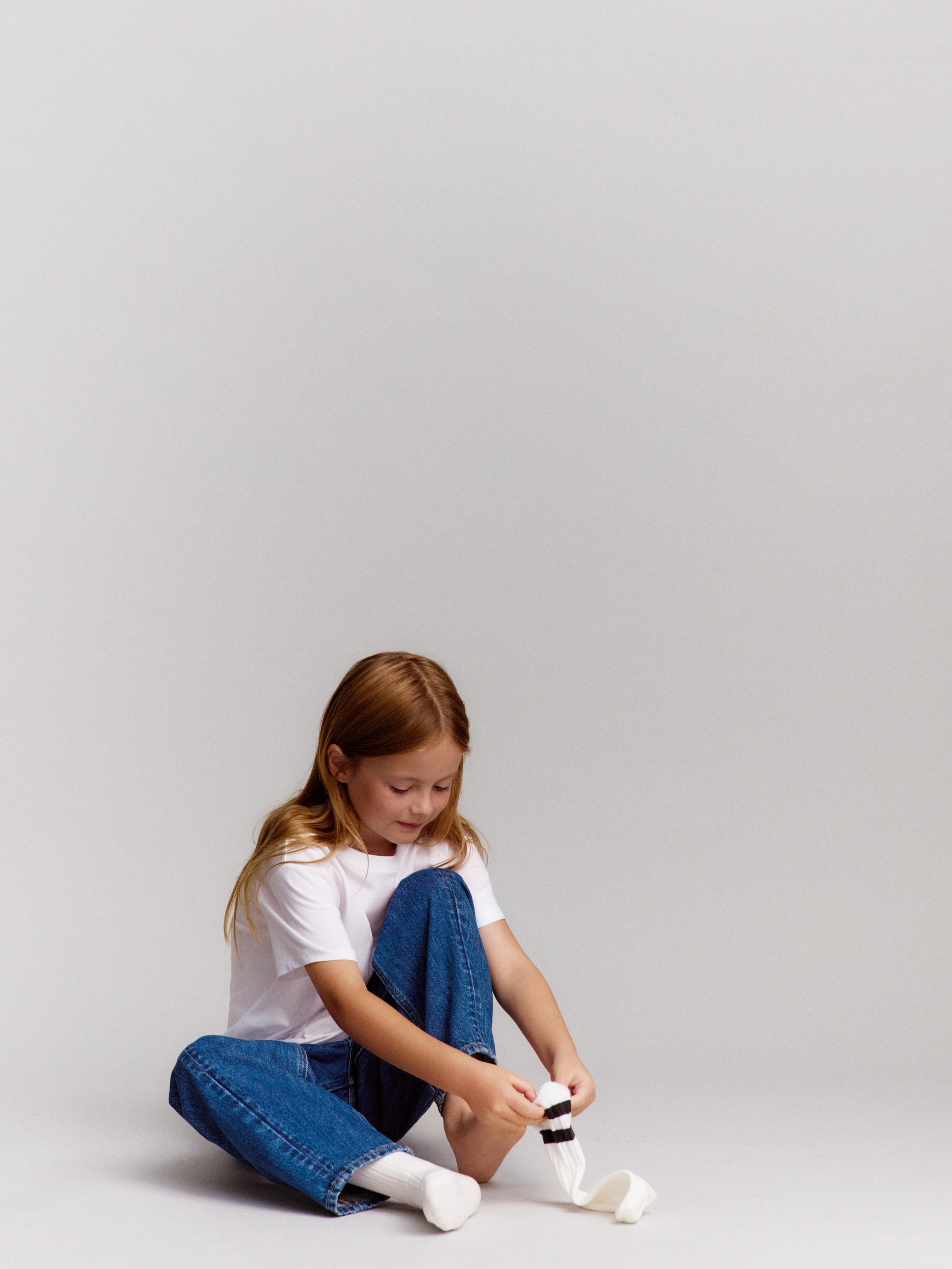 Rib Knit Socks Set of 3 - Rust/Blue/White - children - StillMedia/Environmental - 1