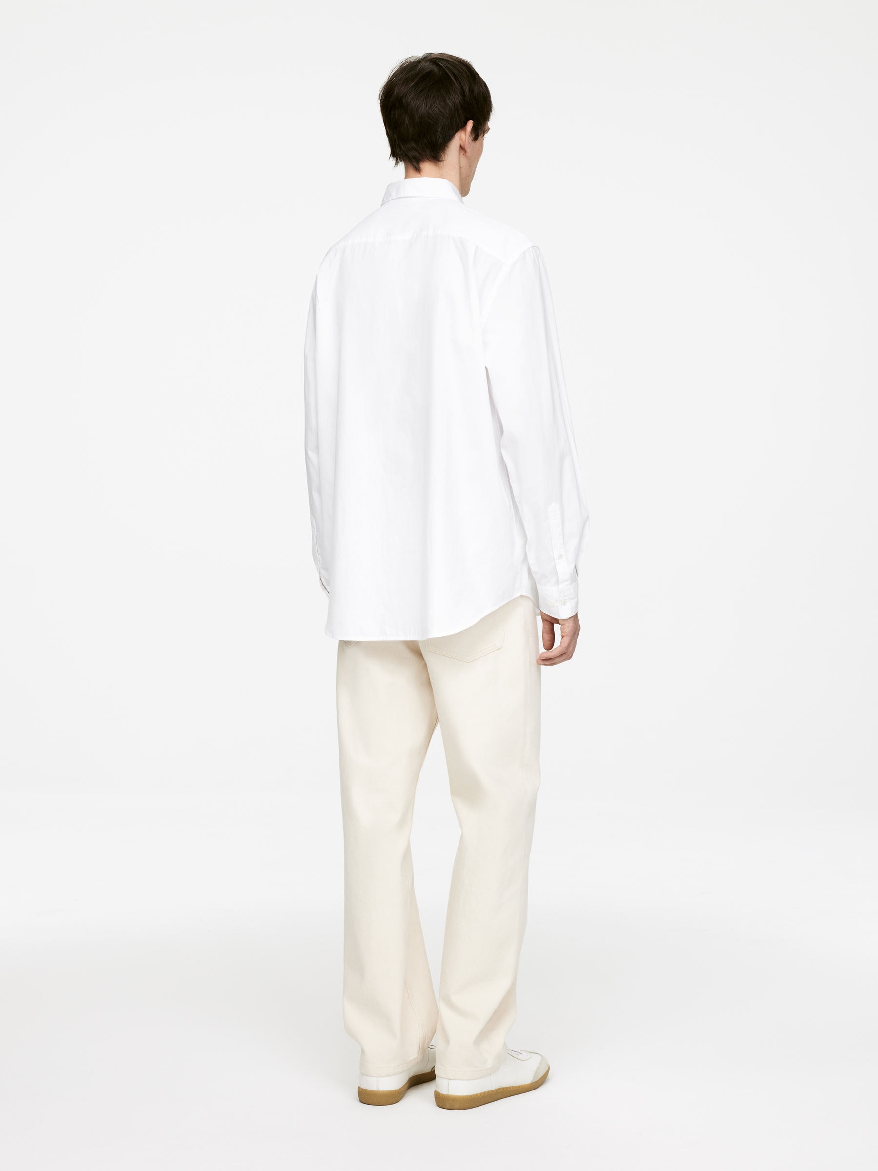 Relaxed Poplin Shirt - White - Loose fit - Men - StillMedia/Lookbook - 9