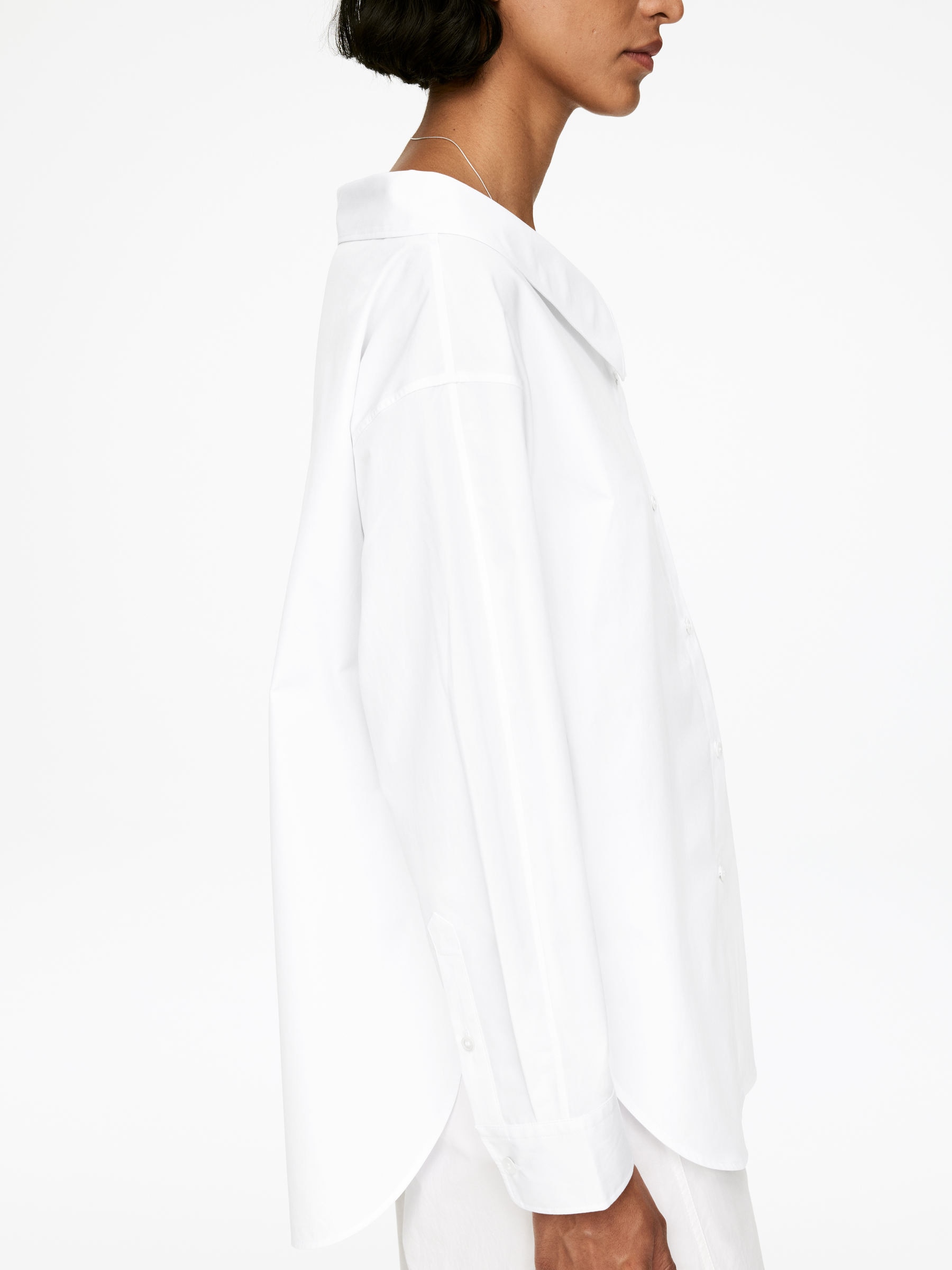 Open-Neck Blouse - White - Regular fit - Women - StillMedia/Lookbook - 5