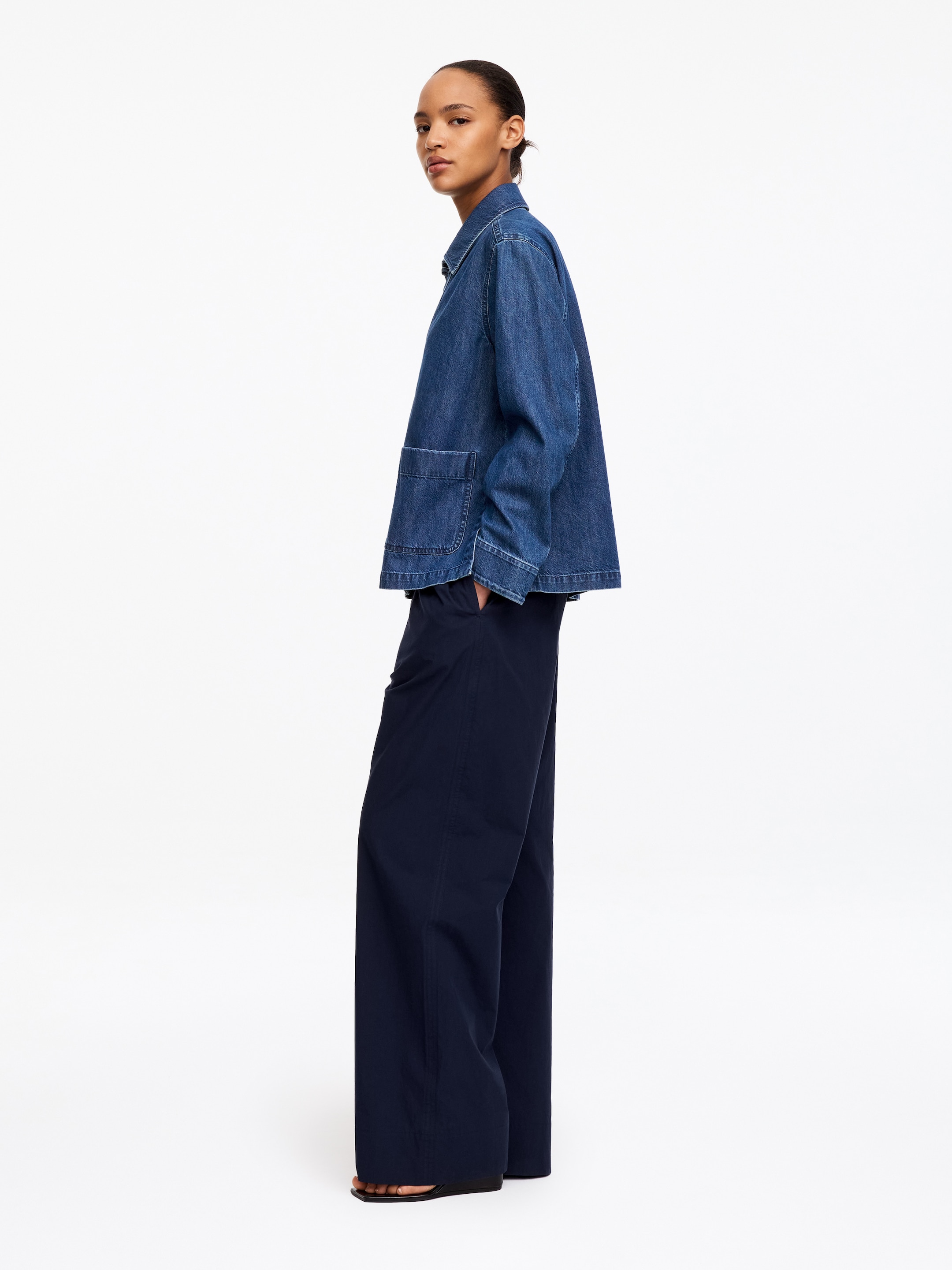 Hemd aus Denim-Twill - Blau - Regular Fit - Damen - StillMedia/Lookbook - 7