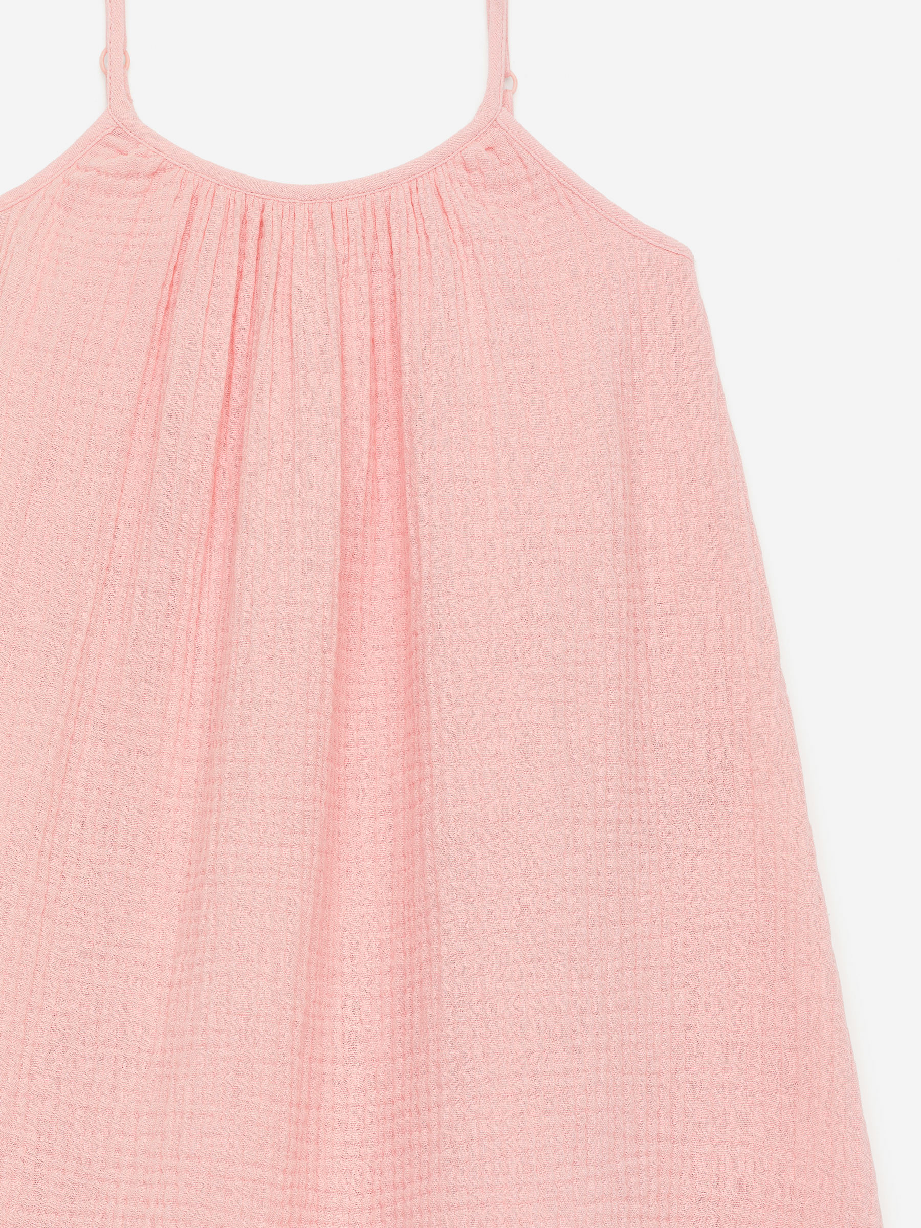 Muslin Strap Dress - Pink - Loose fit - Children - StillMedia/DescriptiveDetail - 1