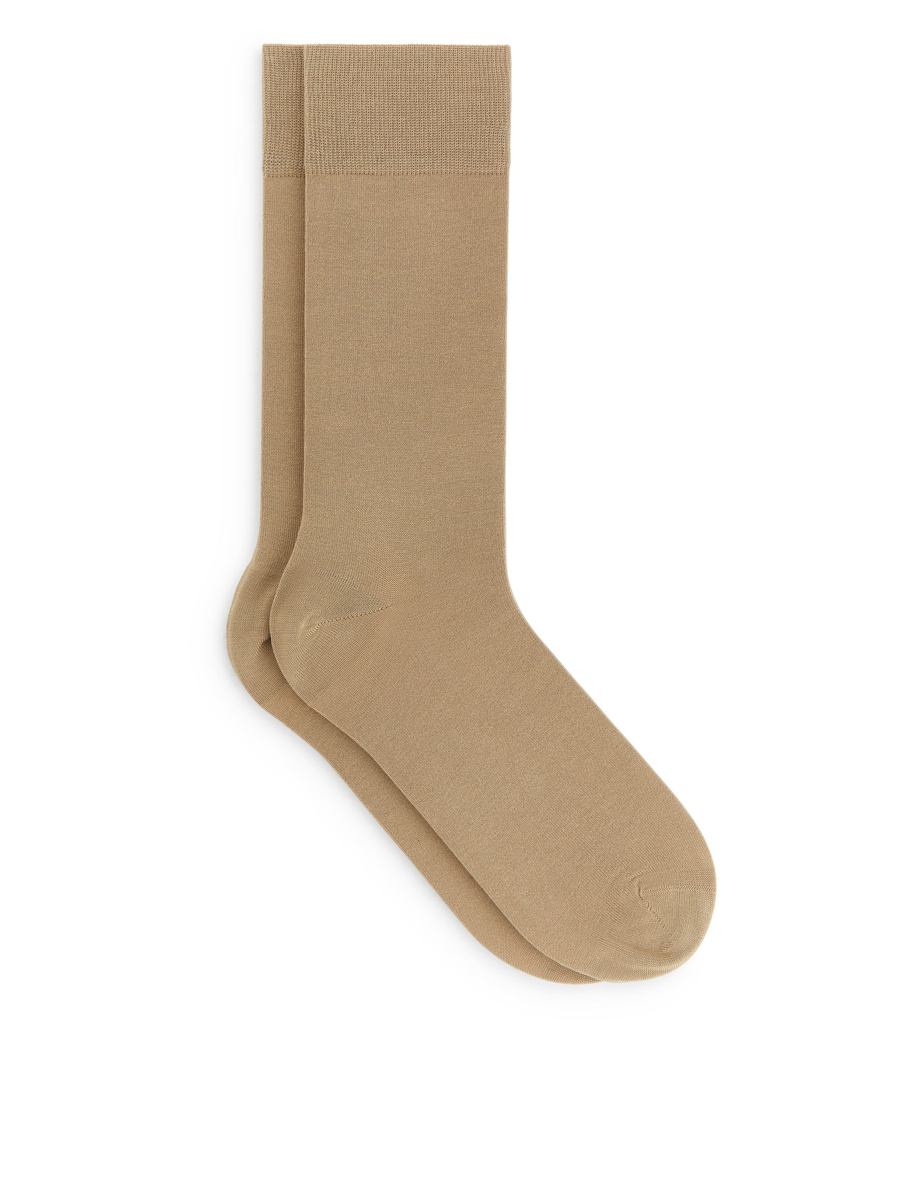Mercerised Cotton Socks Plain-#978F78-12028