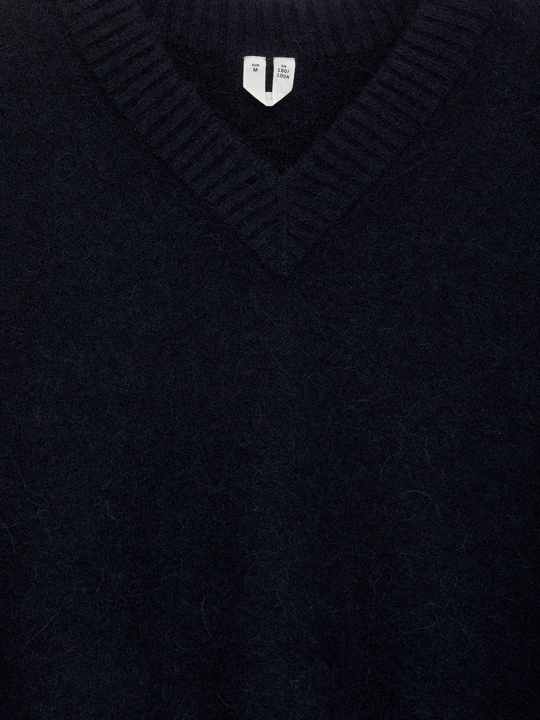 Tröja med lös passform i alpacka och ull - Mörkblå - Relaxed fit - Men - StillMedia/DescriptiveDetail - 2