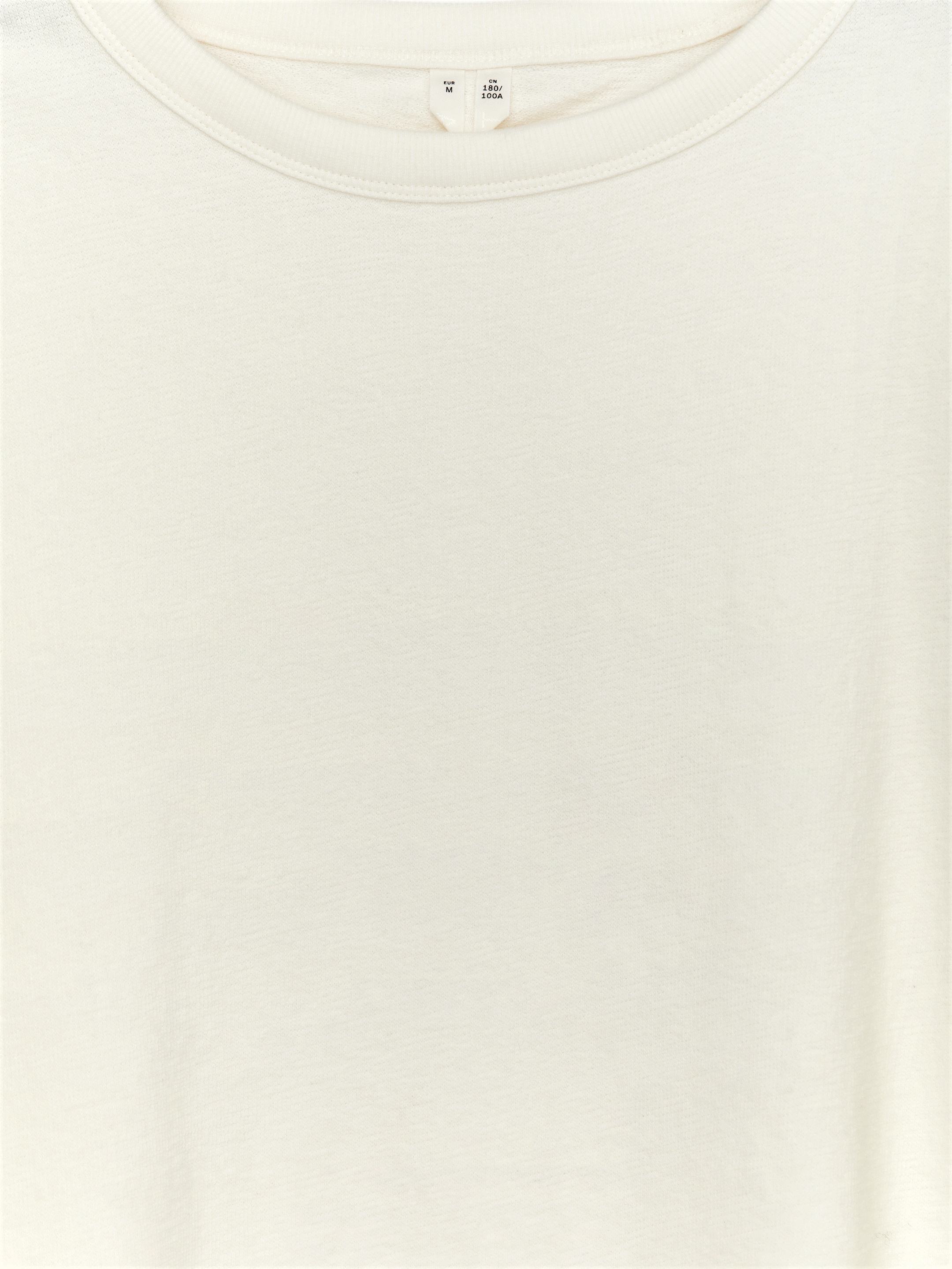 T-shirt décontracté en tissu bouclé - Blanc cassé - Loose fit - Homme - StillMedia/DescriptiveDetail - 1