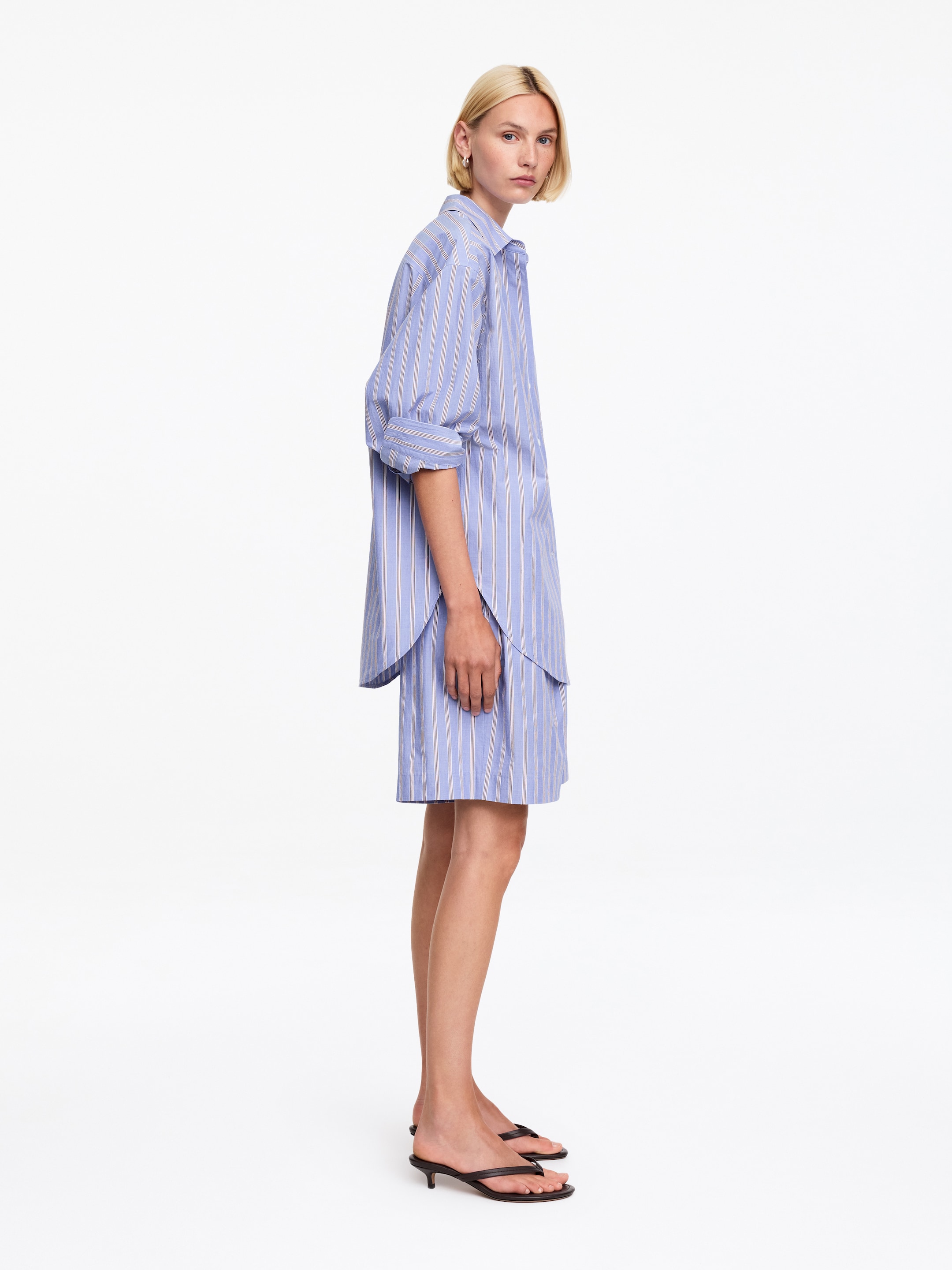 Cotton Culottes - Blue - Relaxed fit - Women - StillMedia/Lookbook - 5