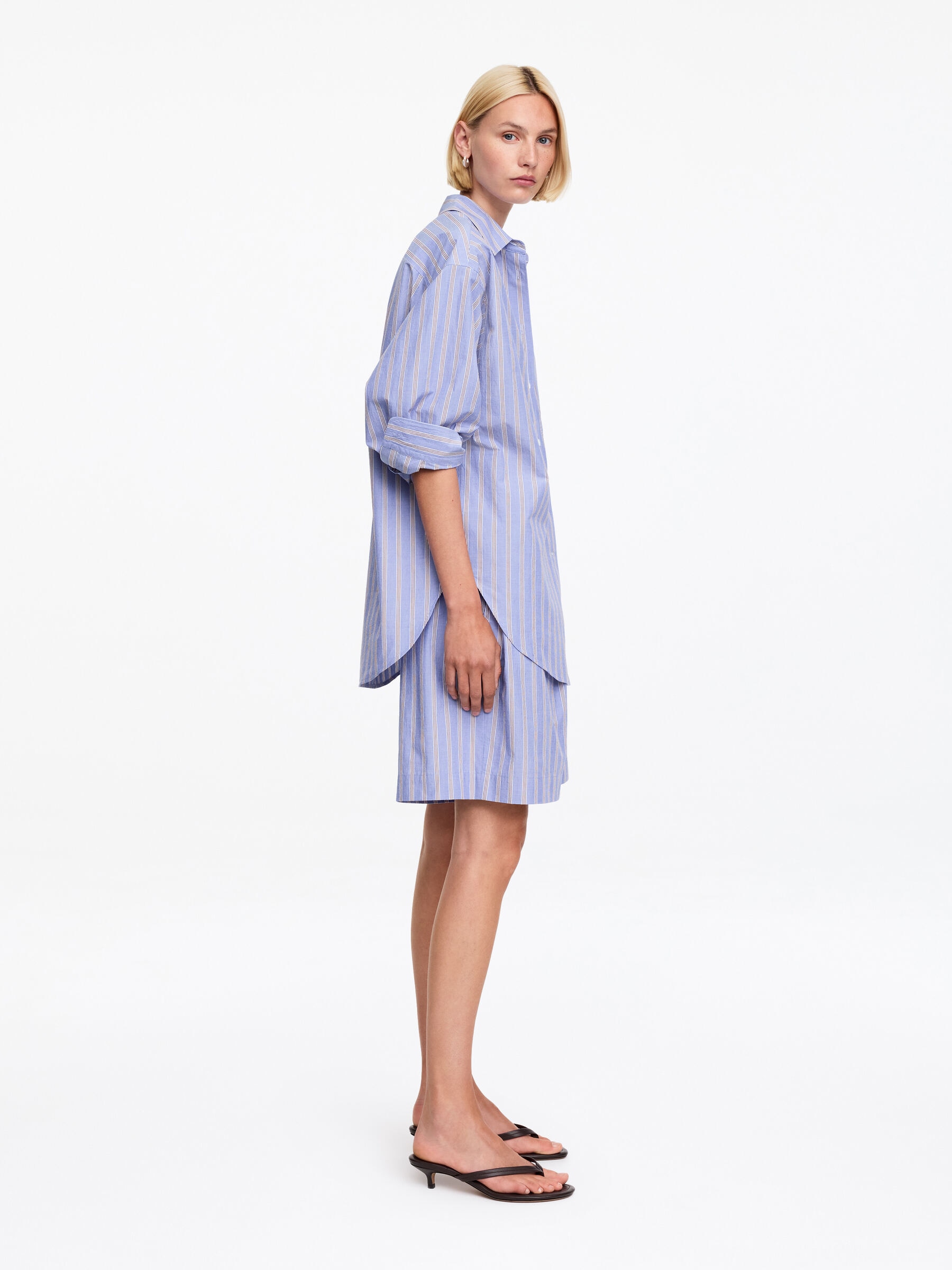 Cotton Culottes - Blue - Relaxed fit - Women - StillMedia/Lookbook - 5