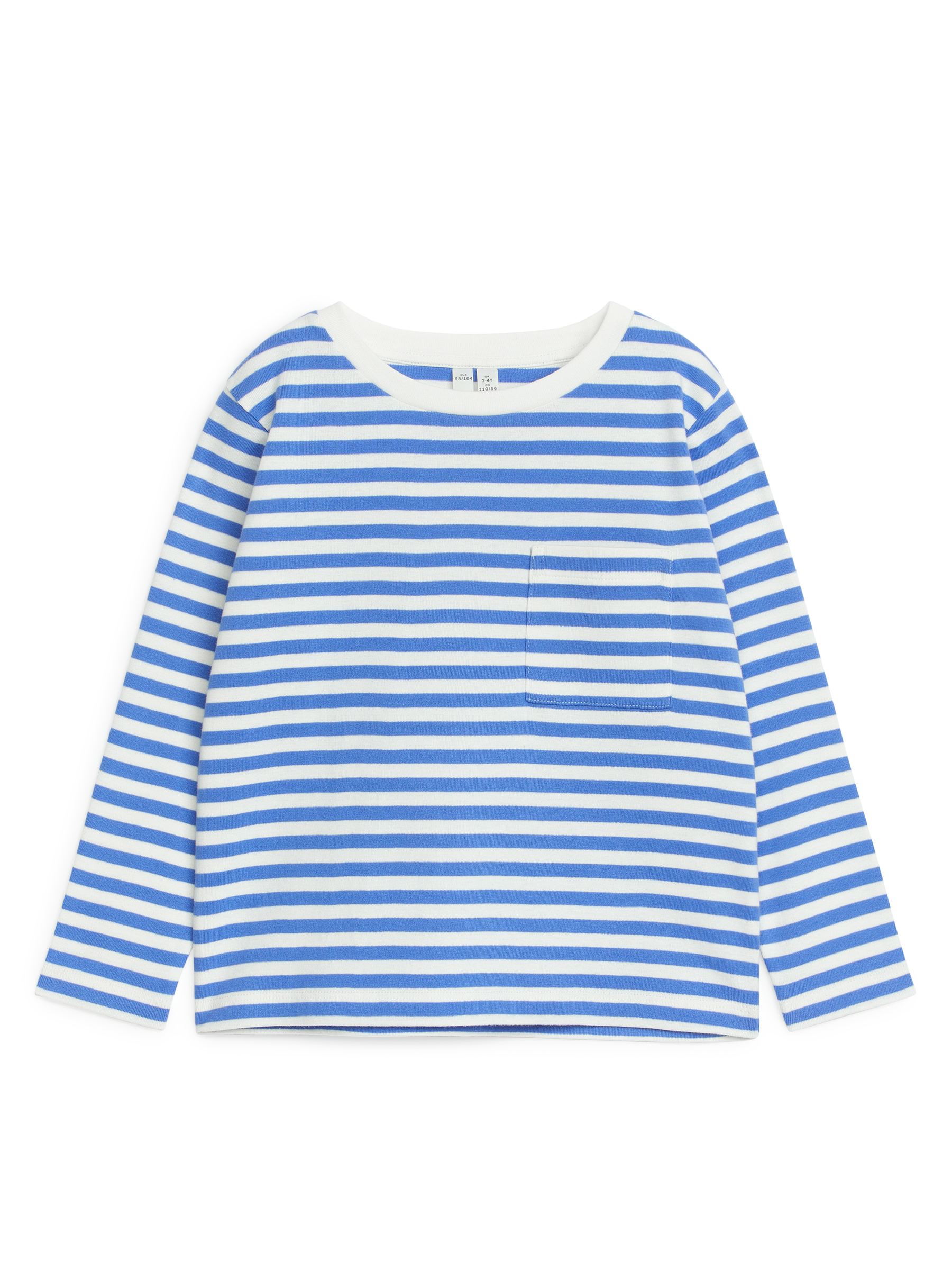 Langarm-T-Shirt - Weiß/Blau - Regular Fit - Kinder - StillMedia/DescriptiveStillLife - 3