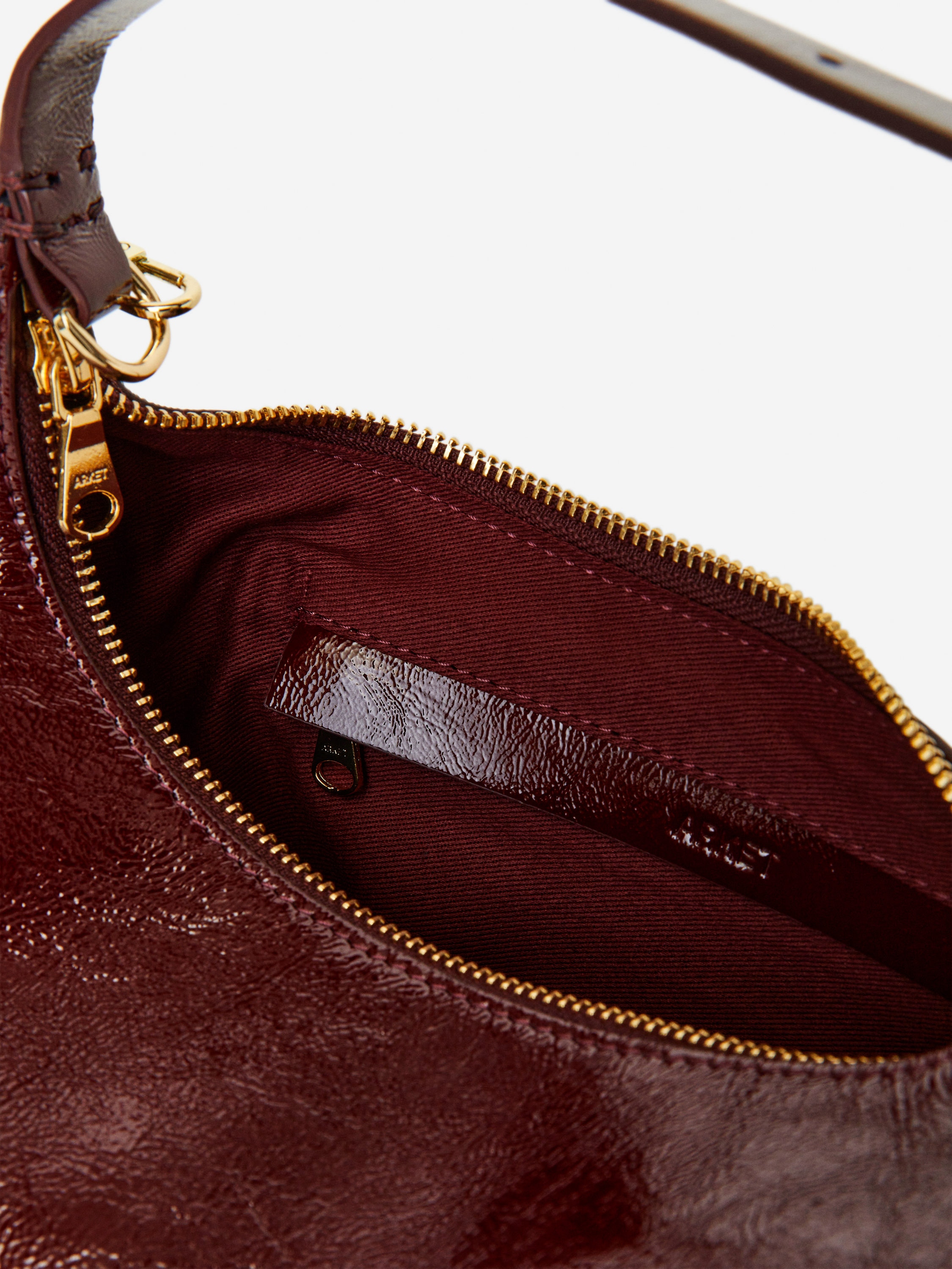 Boxy Leather Bag - Burgundy - Women - StillMedia/DescriptiveDetail - 1