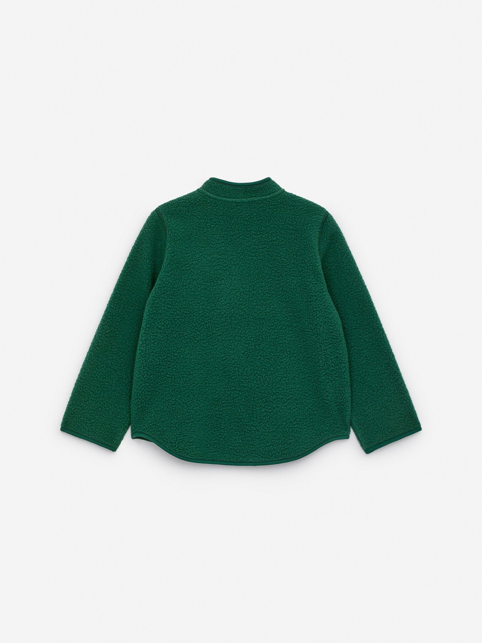 Fleece Jacket - Dark Green/Fuchsia Pink - 3