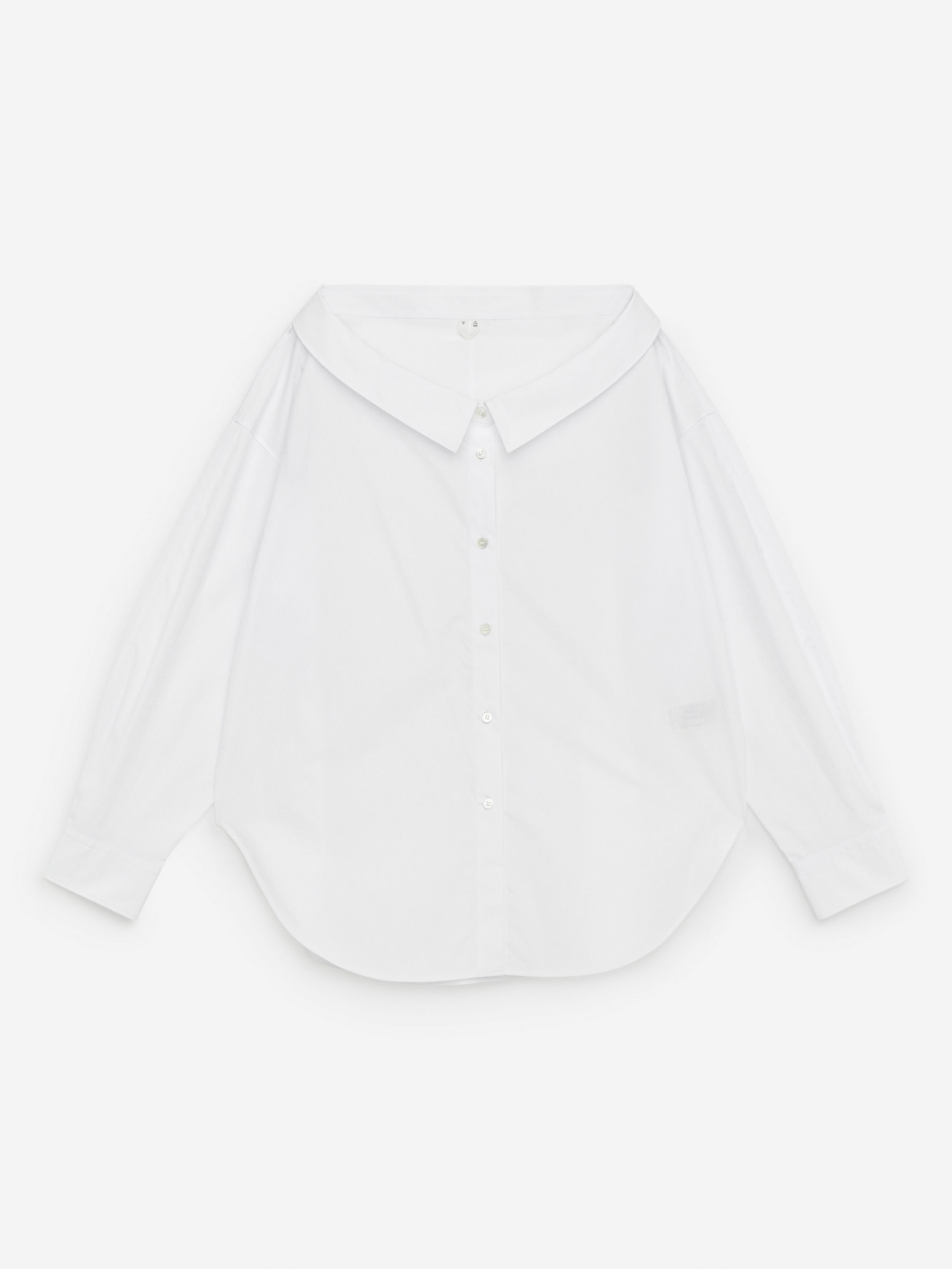 Open-Neck Blouse - White - Regular fit - Women - StillMedia/DescriptiveStillLife - 1