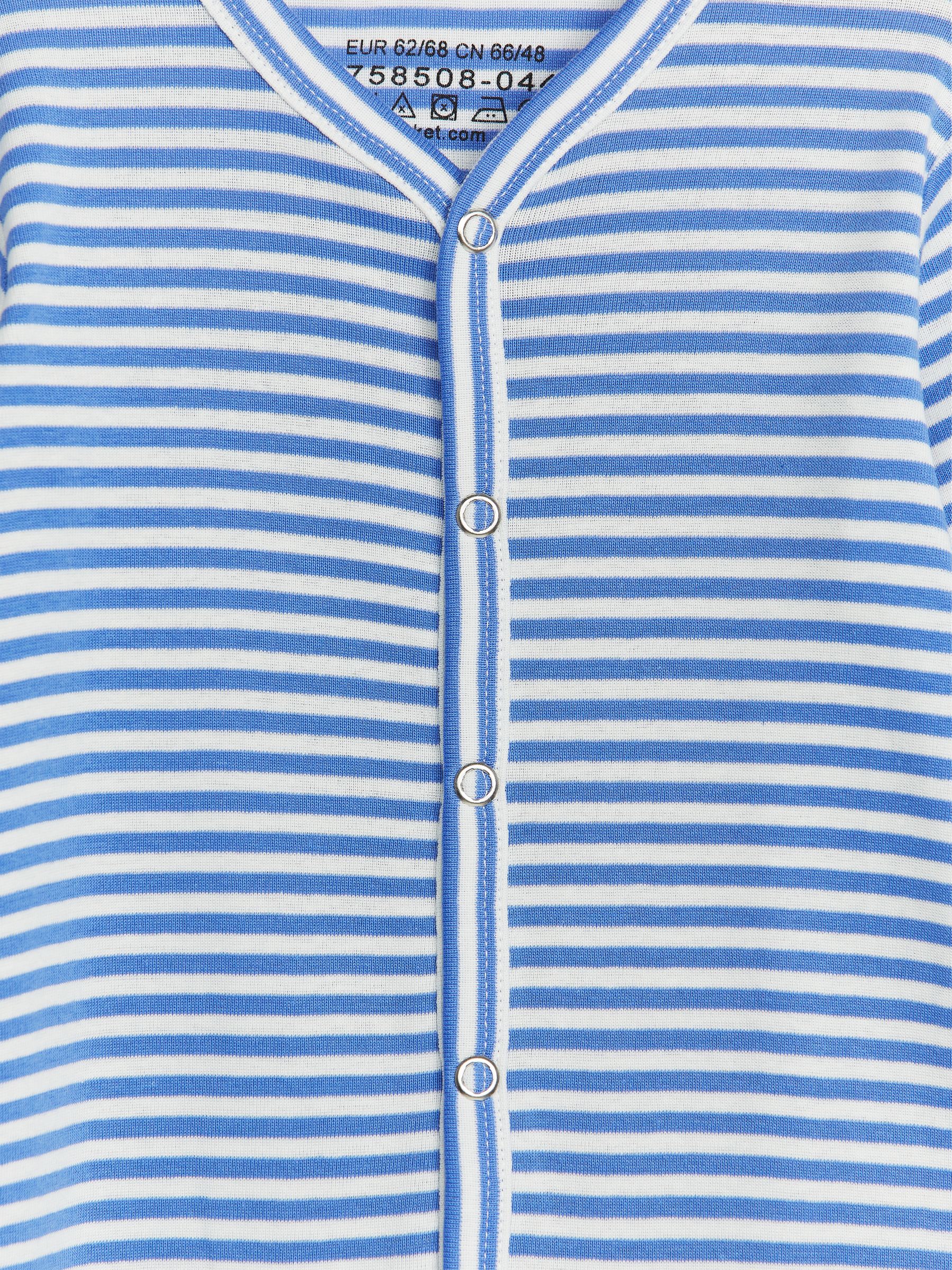 Schlafstrampler - cremeweiß/blau gestreift - Regular Fit - Kinder - StillMedia/DescriptiveDetail - 1