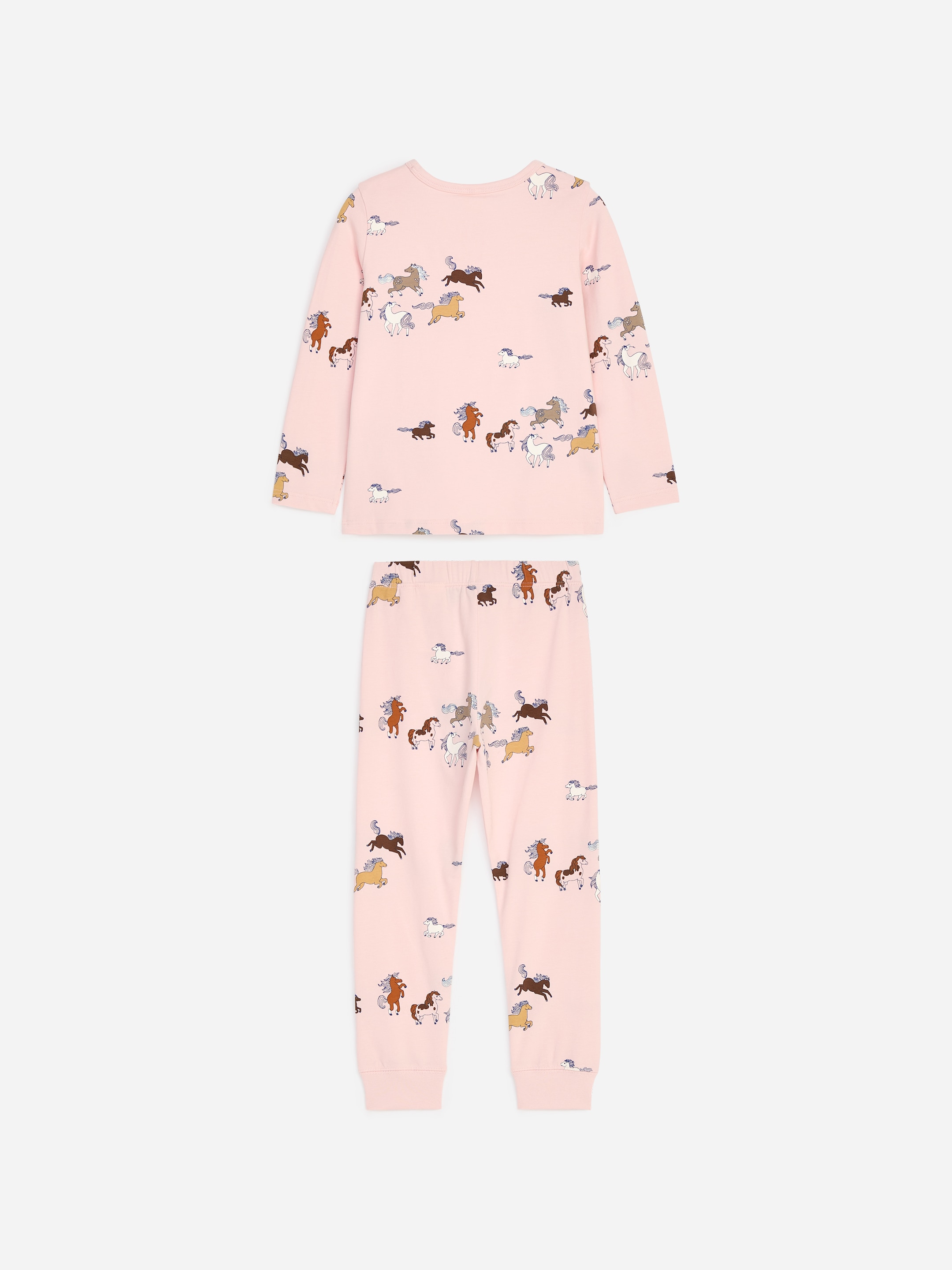 Trikåpyjamas - Rosa/hästar - Regular fit - children - StillMedia/DescriptiveStillLife - 1