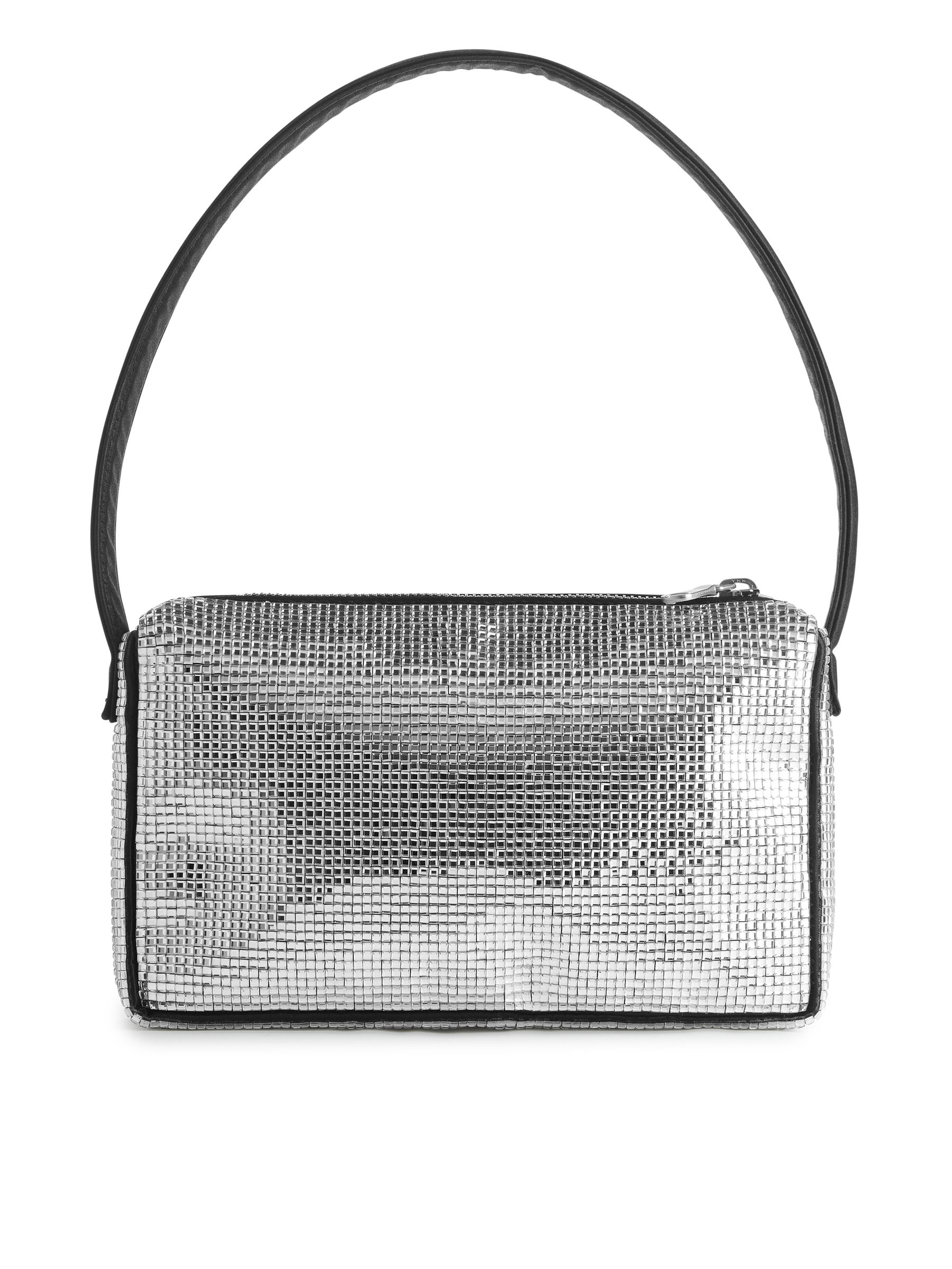 Rhinestone Shoulder Bag - Silver/Black - Women - StillMedia/DescriptiveStillLife - 5