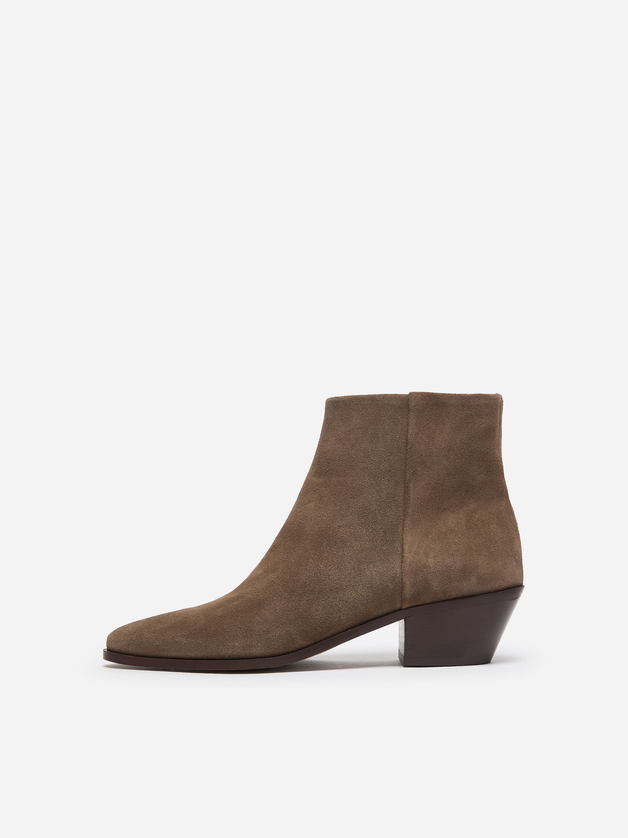 Suede ankle boots - Dark mole - women - StillMedia/DescriptiveStillLife - 2