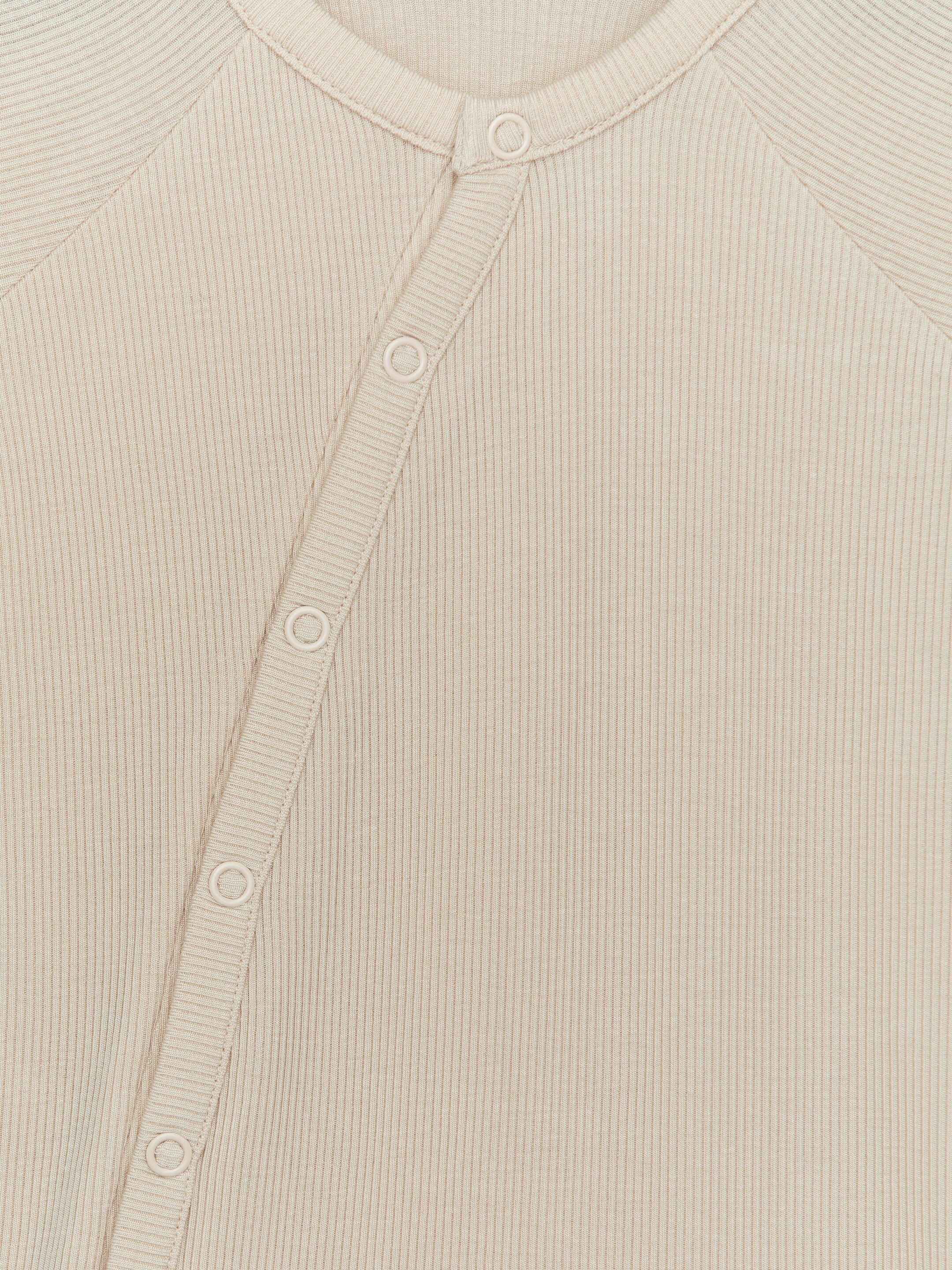 Newborn Smooth Rib Pyjama - Beige - Regular fit - Children - StillMedia/DescriptiveDetail - 1