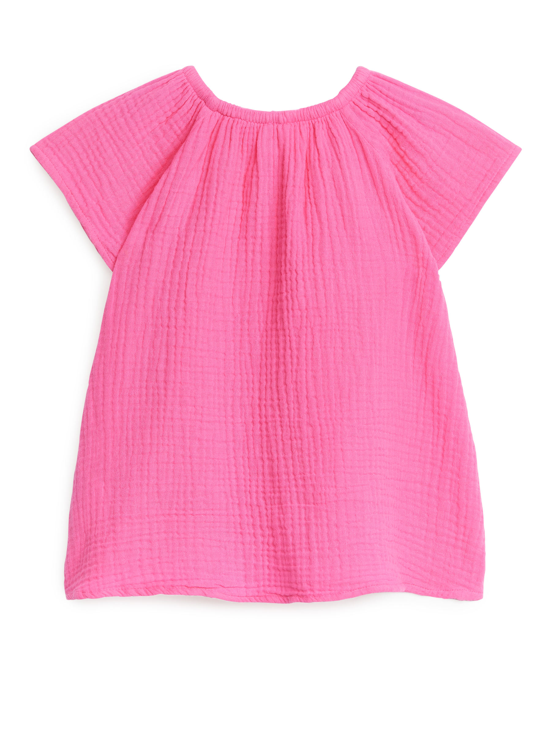 Short Cheesecloth Dress - Pink - Relaxed fit - Children - StillMedia/DescriptiveStillLife - 2
