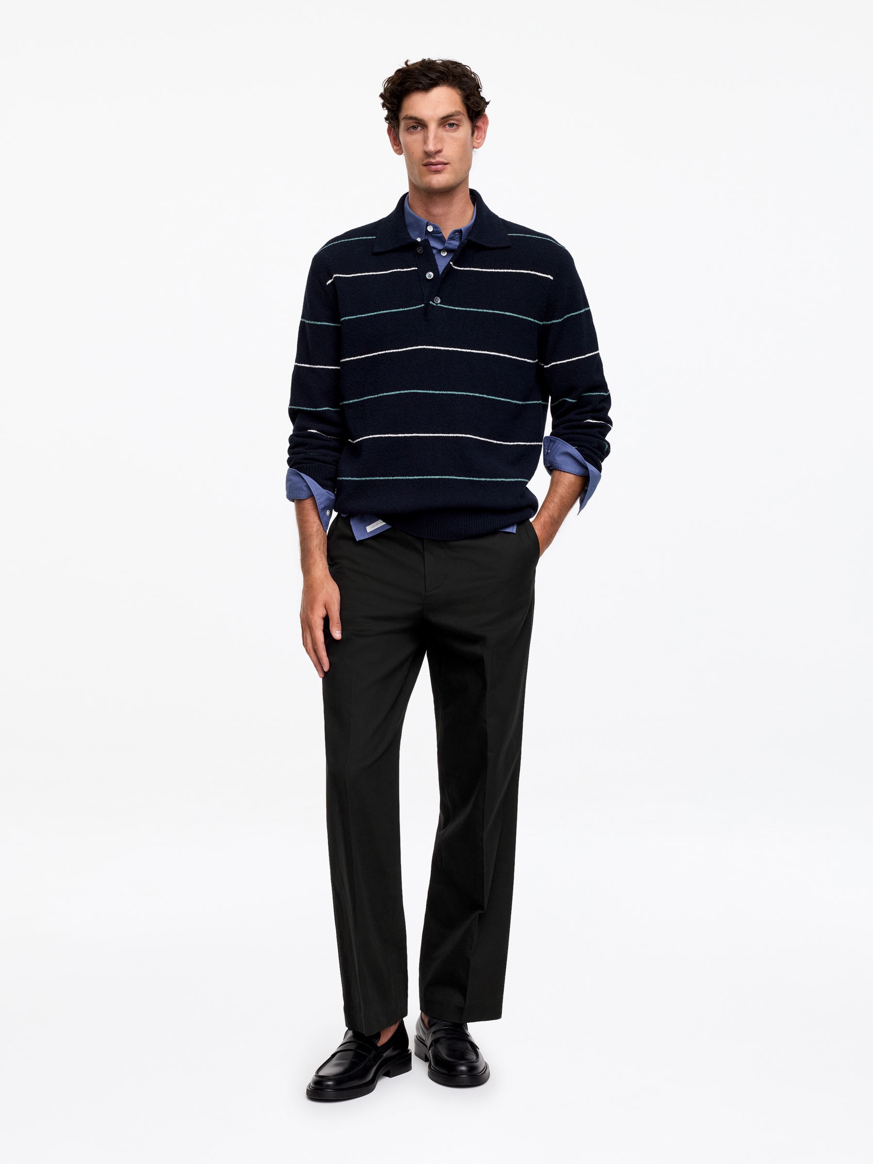 Luźne spodnie z bawełny i lyocellu-#272627-18421