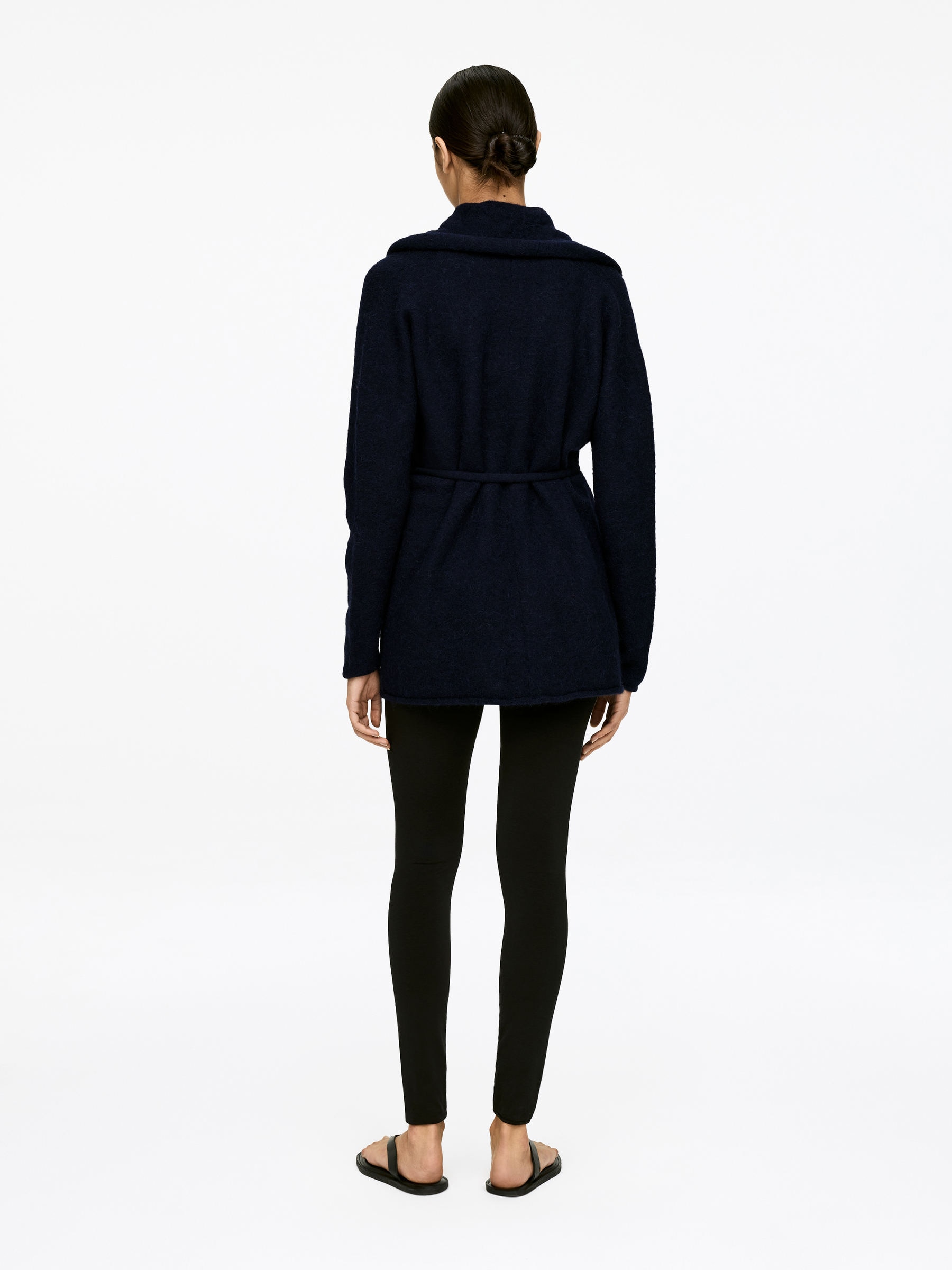 Alpaca-Wool Blend Cardigan - Dark Blue - Regular fit - Women - StillMedia/Lookbook - 6