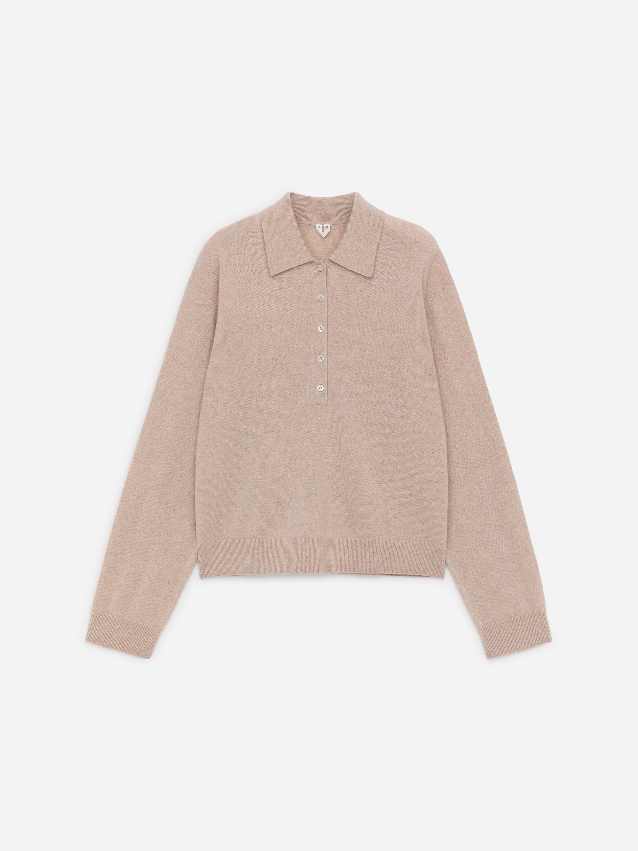 Polo de lana y cachemir - Beige - Corte estándar - Women - StillMedia/DescriptiveStillLife - 1