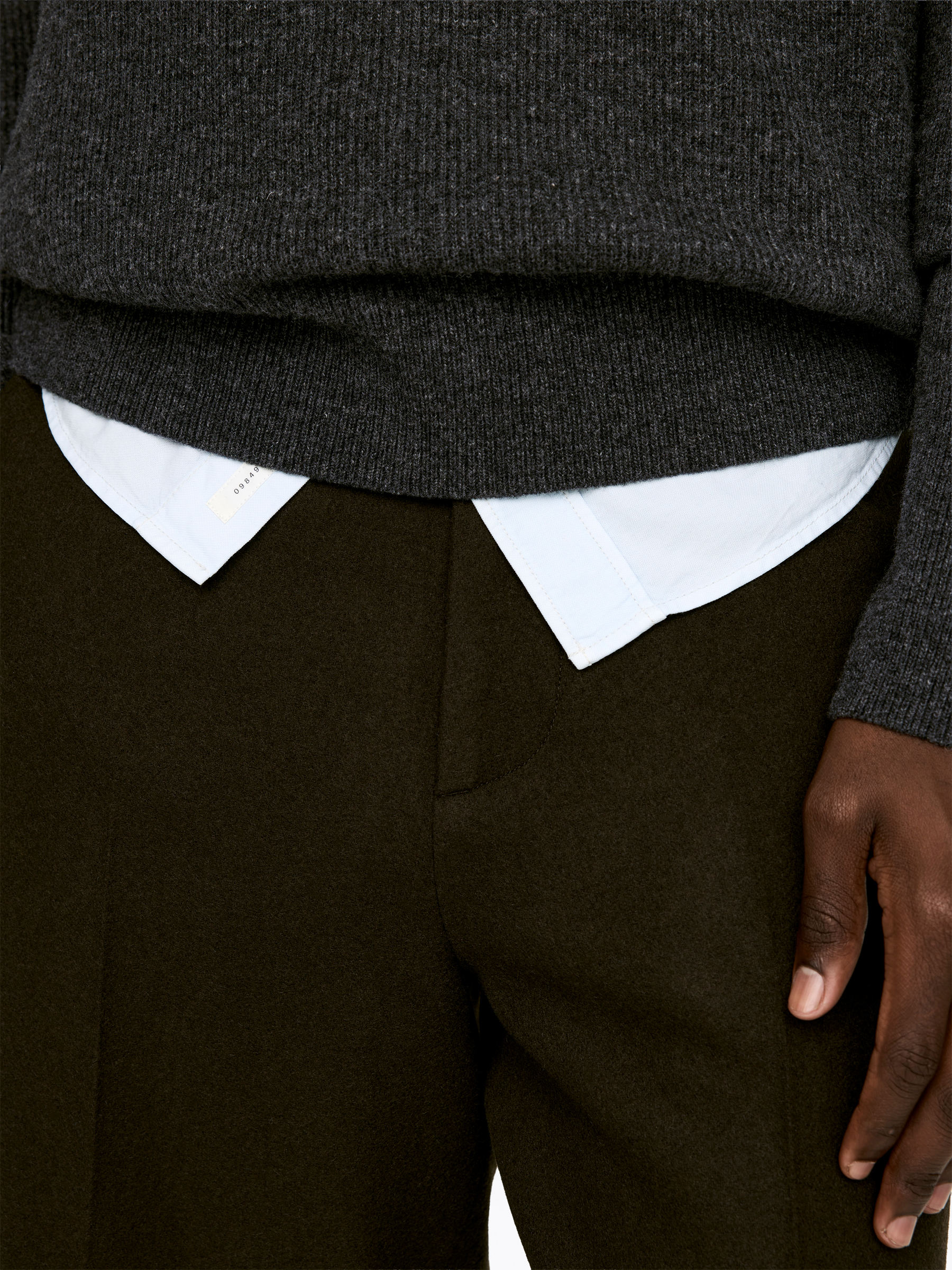 Jersey en mezcla de lana - Gris - Corte estándar - Men - StillMedia/Lookbook - 3