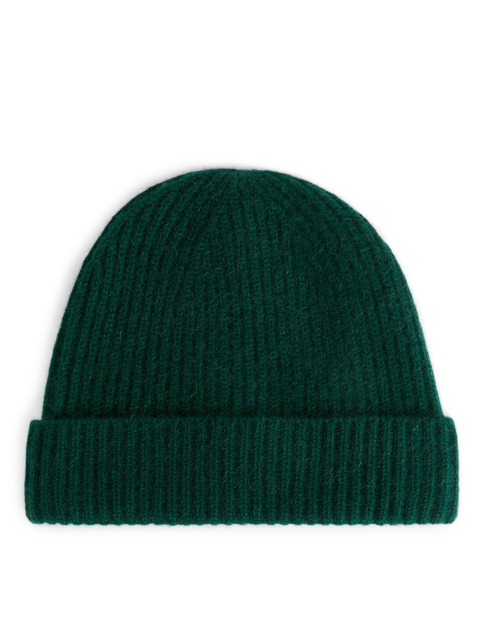 Cashmere-Wool Beanie - Dark Green/Dark Blue/Grey Melange/Black
