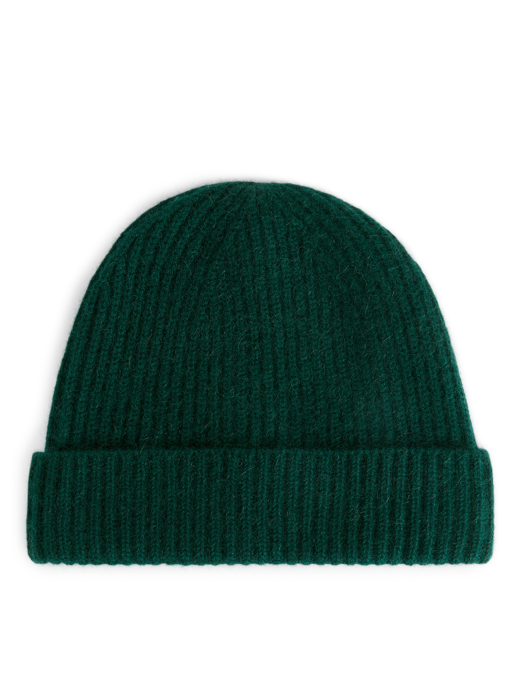Se større billede: Beanie i kashmir og uld - Mørkegrøn - HERRE | H&M DK 1
