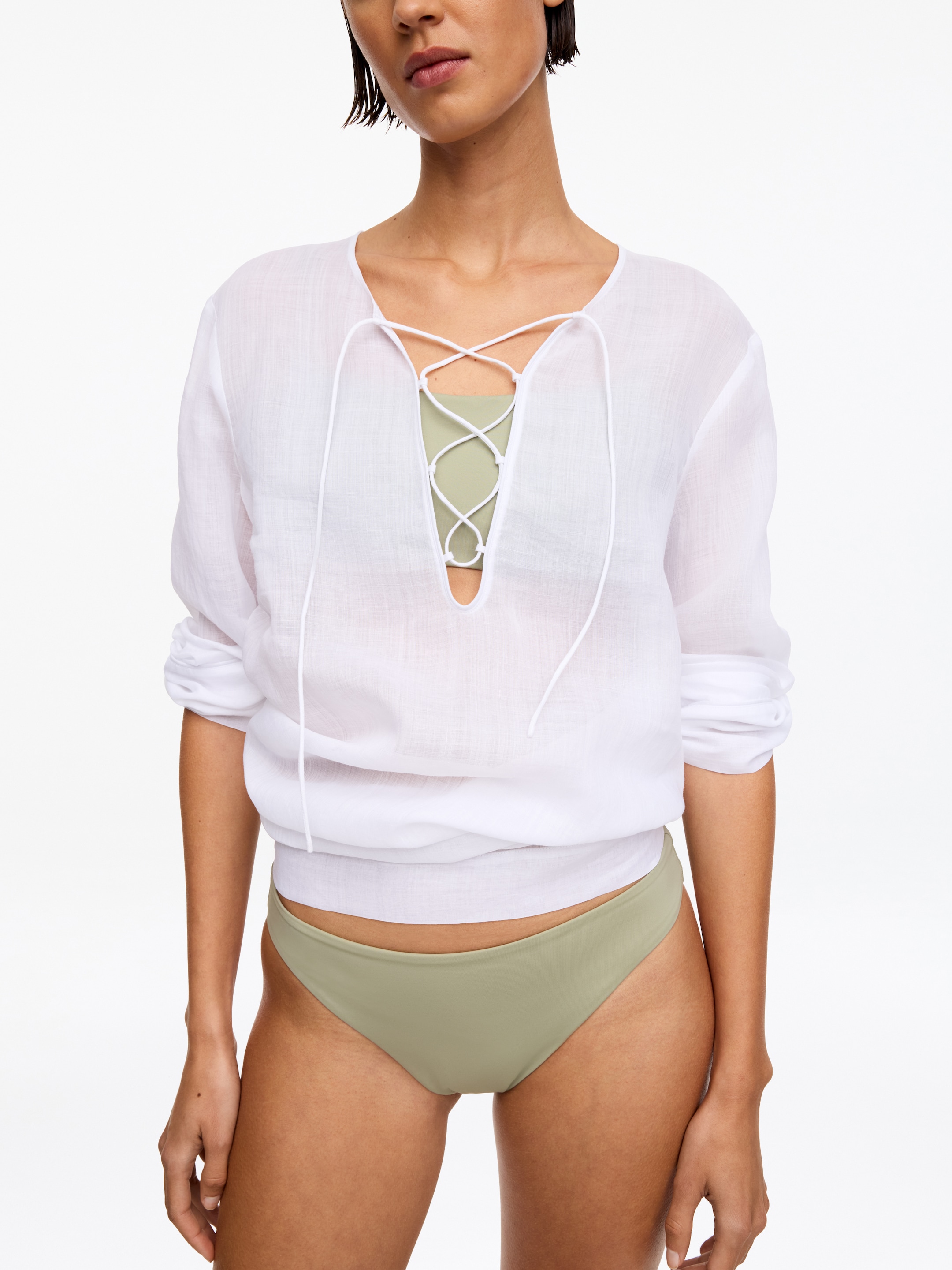 Bas de maillot sportif - Beige poudré - Femme - StillMedia/Lookbook - 6