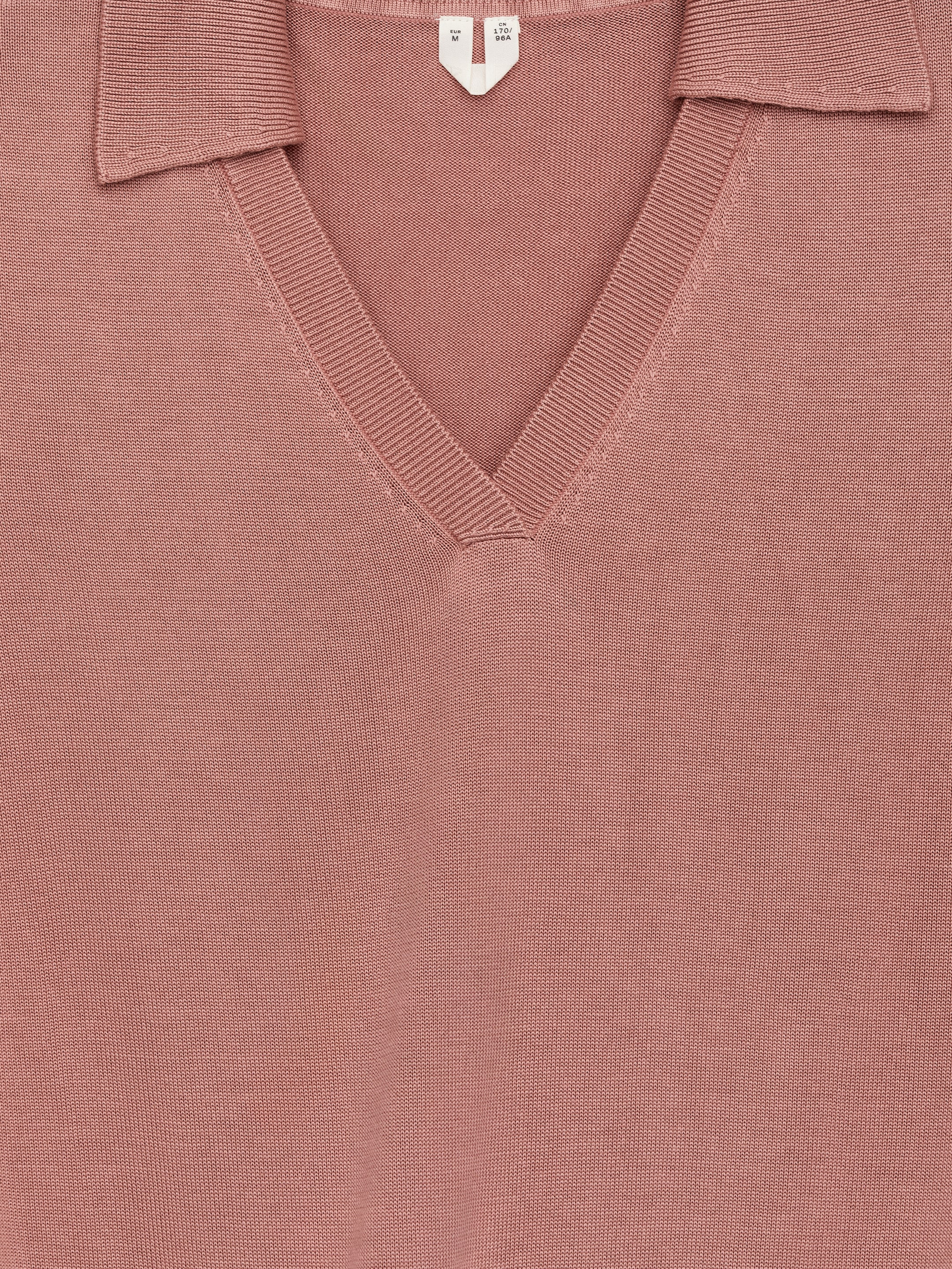 Visualizza immagine più grande: Gilet in maglia con scollo a V - Rosa polvere - DONNA | H&M IT 6
