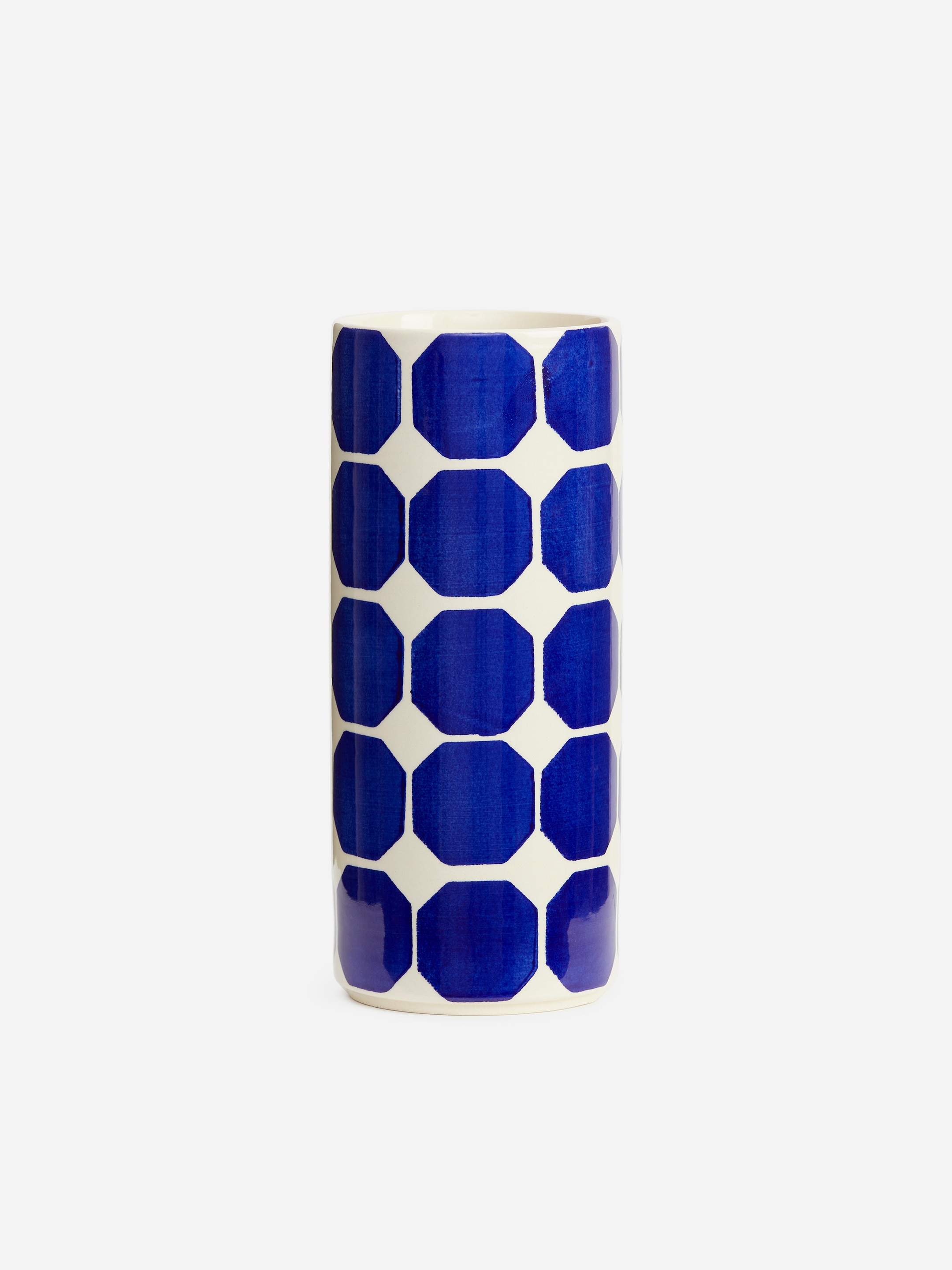 Vas i stengods, 23 cm-Blue-20748