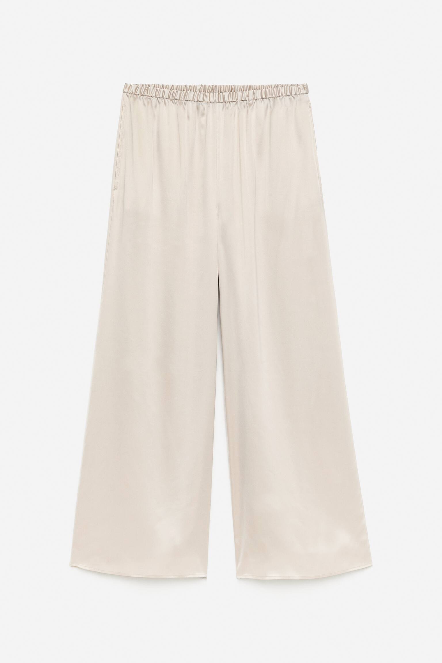 Zijden broek - Lichtbeige - 5