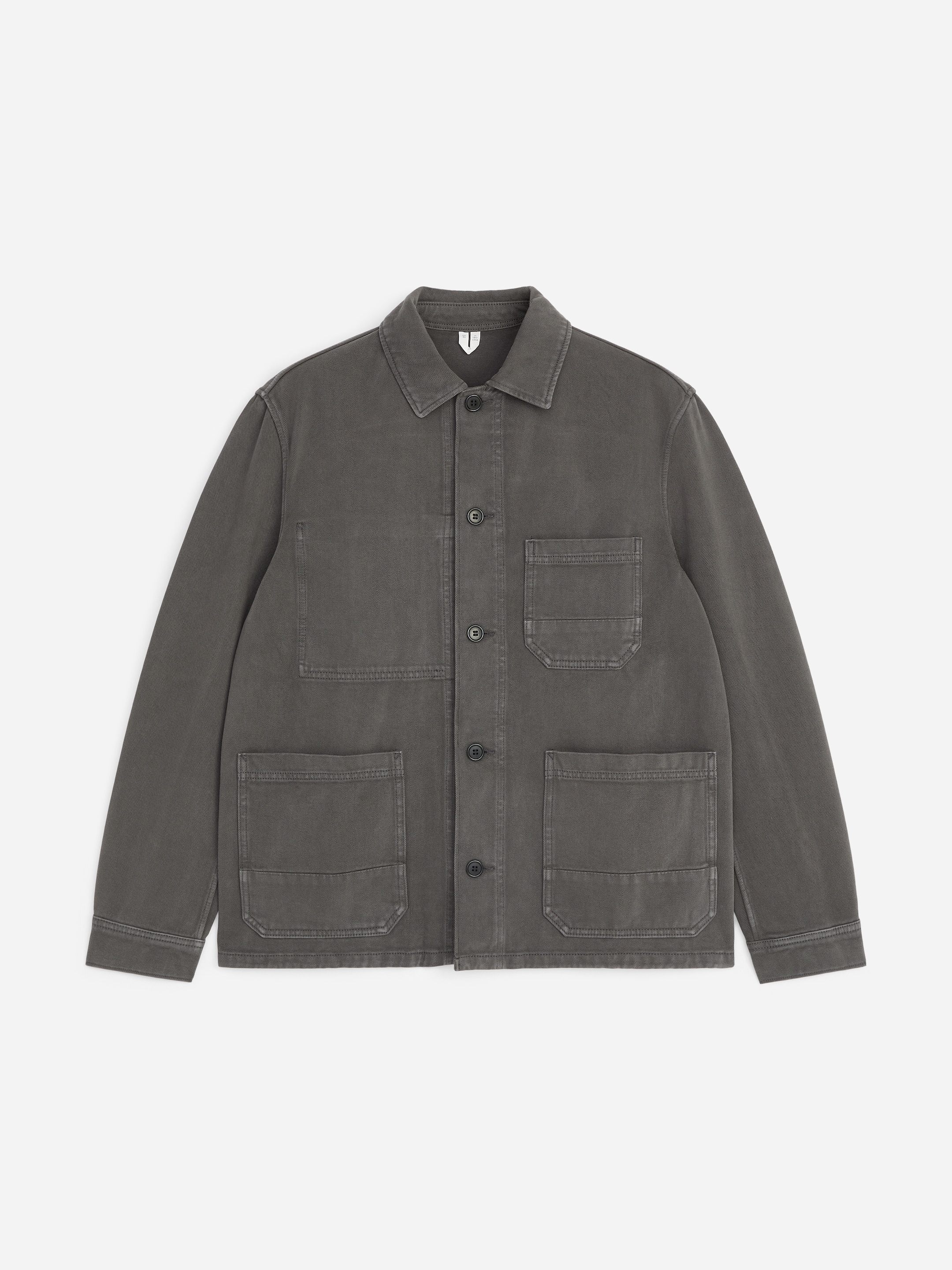 Überhemd aus überfärbtem Twill - Grau - Regular Fit - Men - StillMedia/DescriptiveStillLife - 1