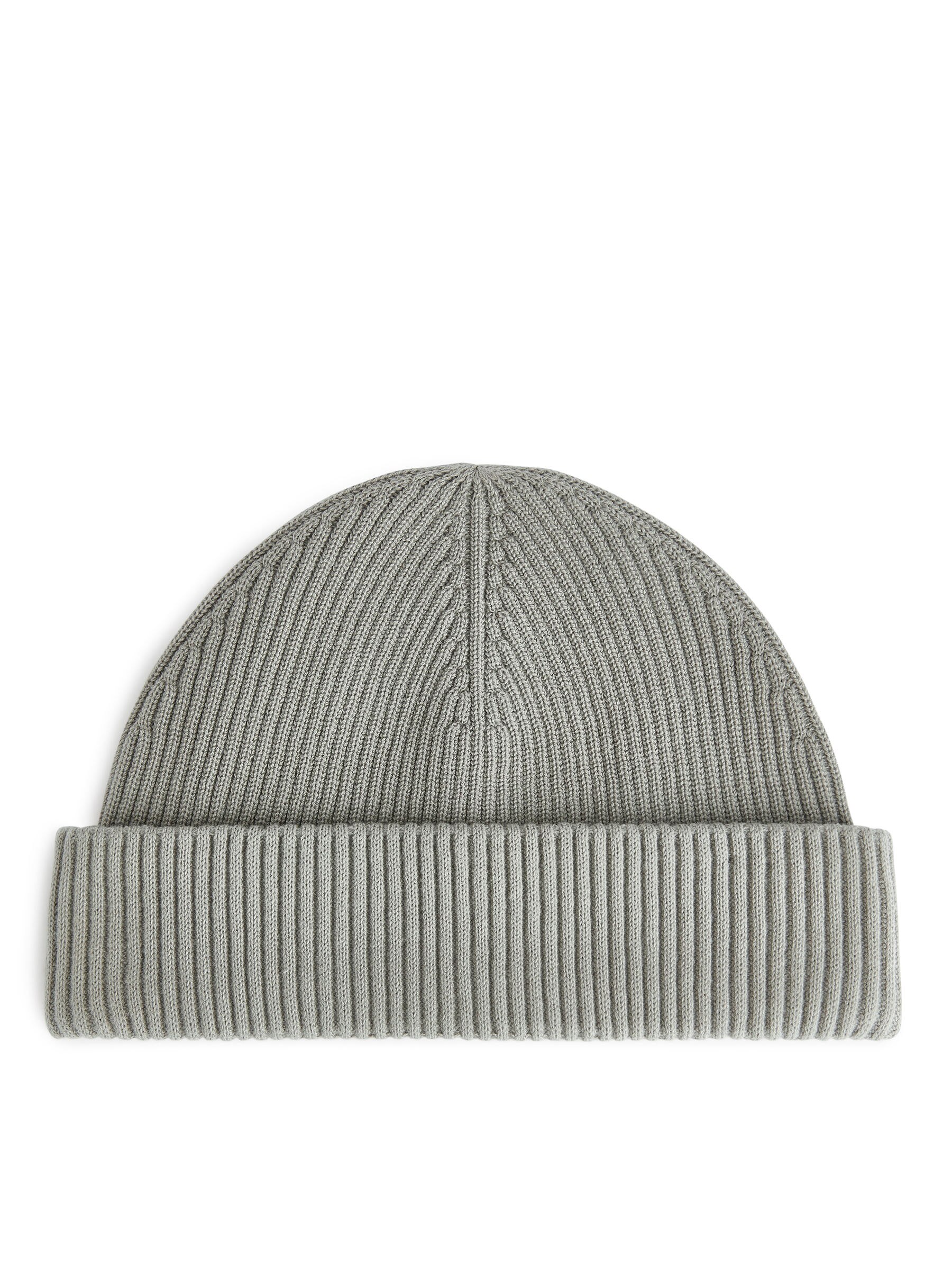 Kurze gerippte Baumwollmütze - Taupe - Herren - StillMedia/DescriptiveStillLife - 1