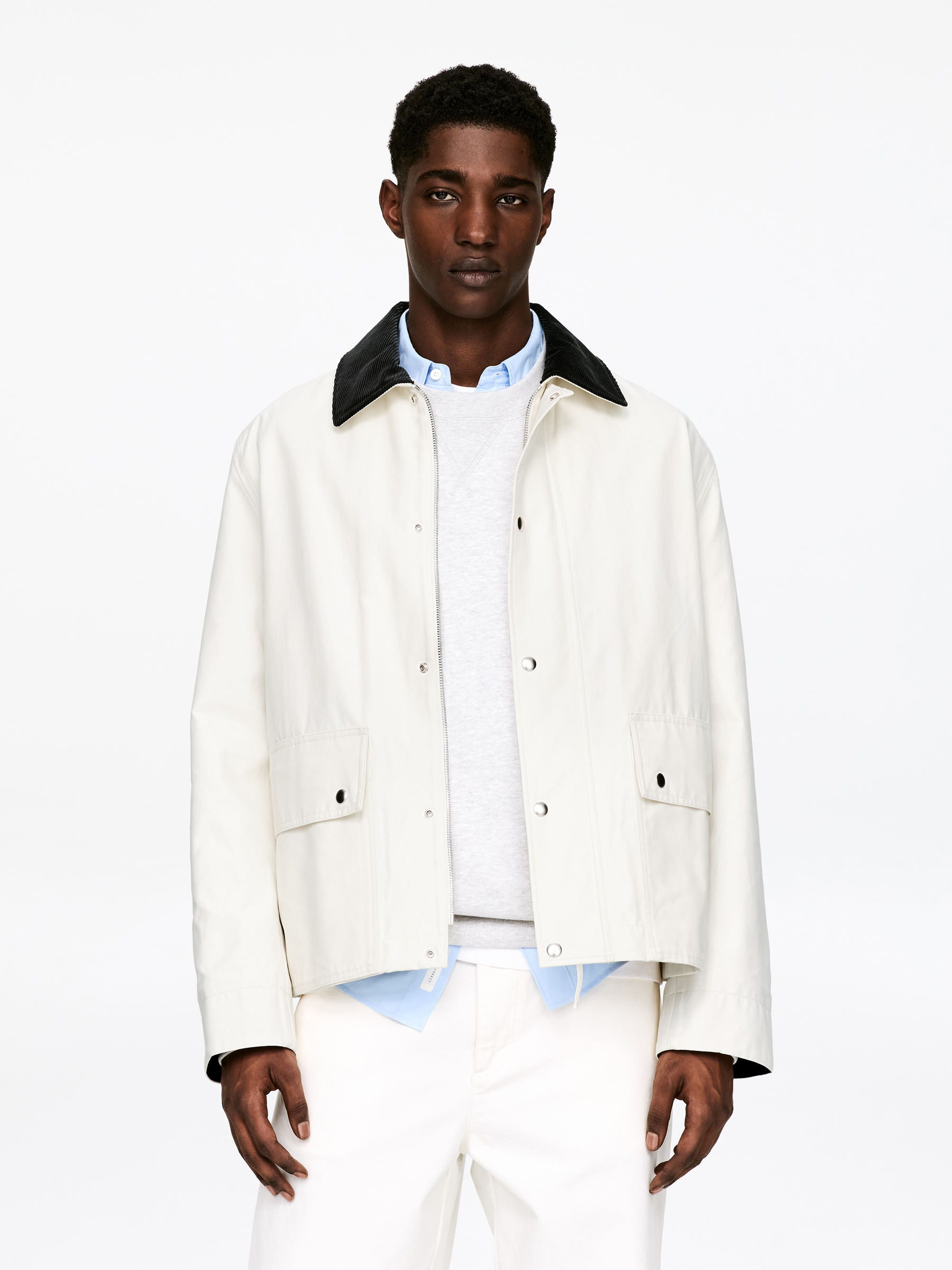Veste cirée en nylon et coton - Beige clair - Regular fit - Homme - StillMedia/Lookbook - 3