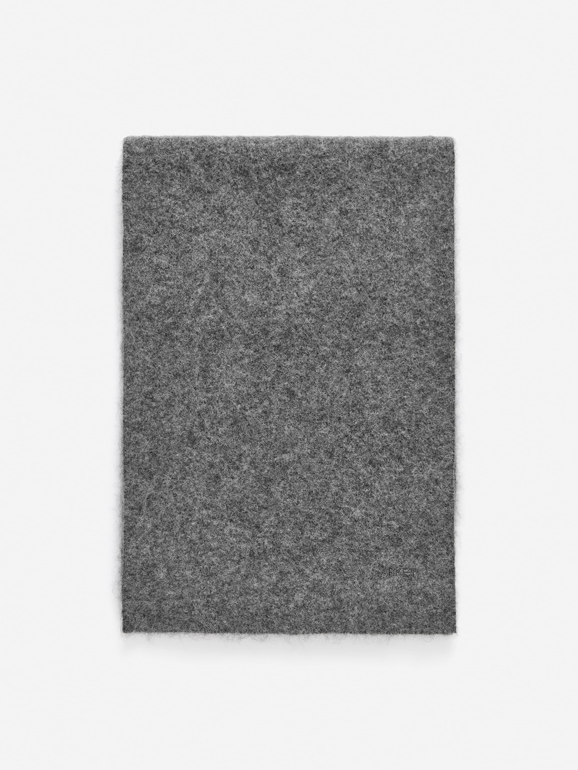 Skjerf i alpakka ullblanding - grå