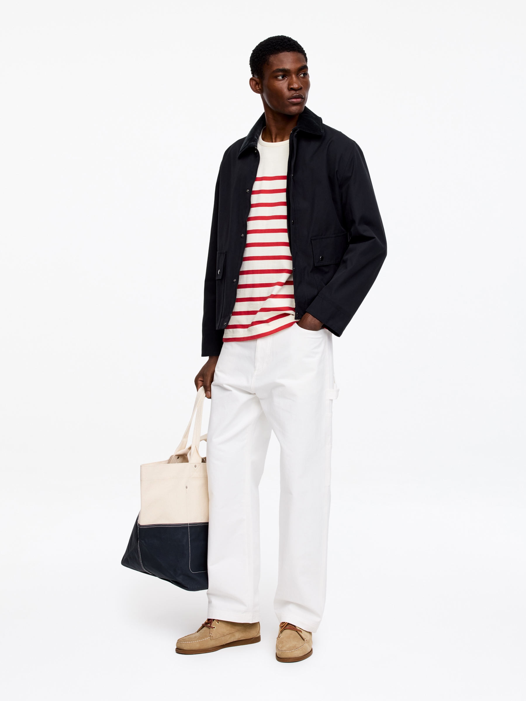 Long-Sleeve T-Shirt - Red/White - Regular fit - Men - StillMedia/Lookbook - 2