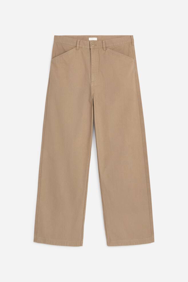 Relaxed Canvas Trousers - Mole/Black/Dark Blue - 1