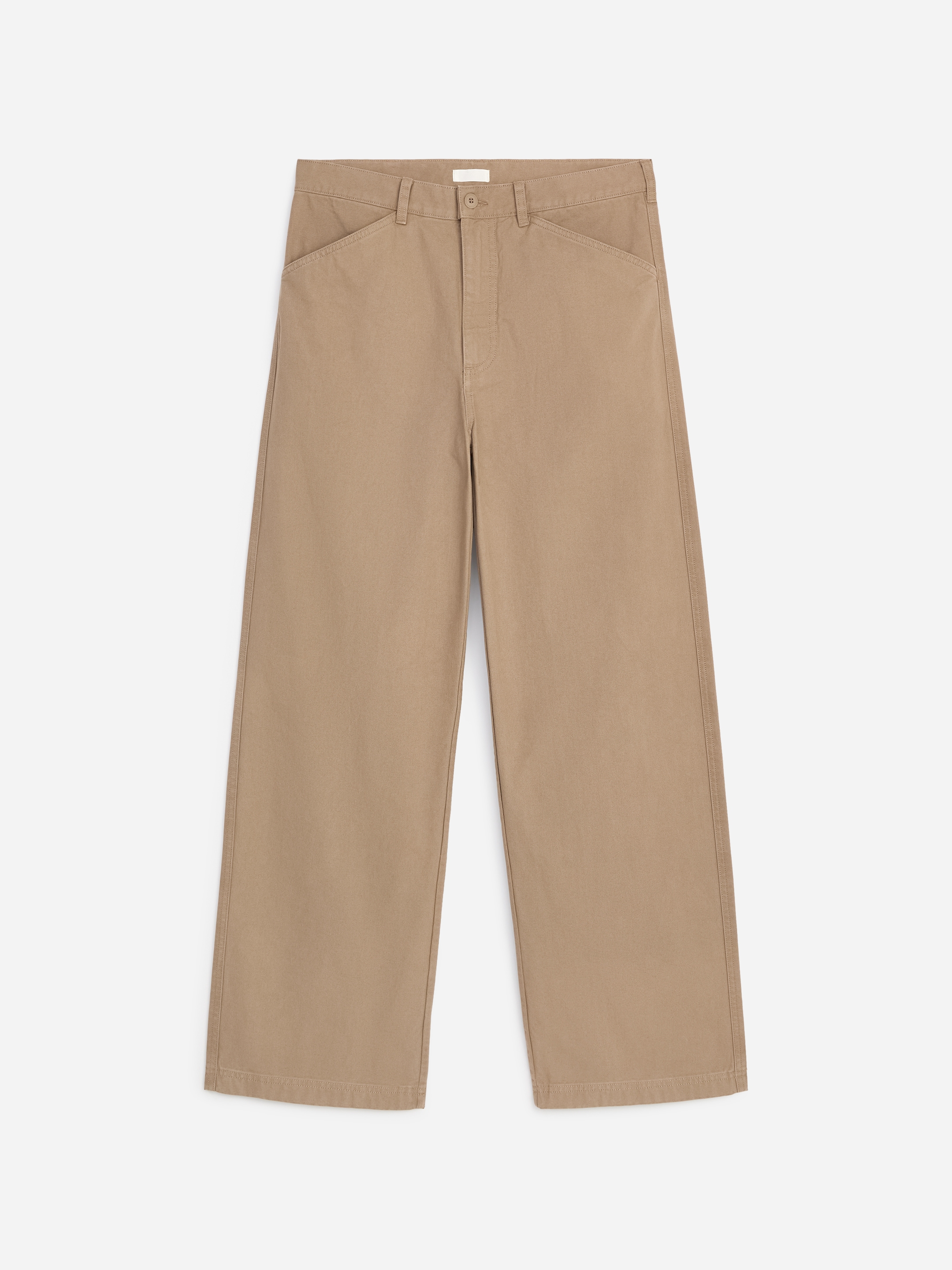 Relaxed Canvas Trousers - Mole - Relaxed fit - Men - StillMedia/DescriptiveStillLife - 1