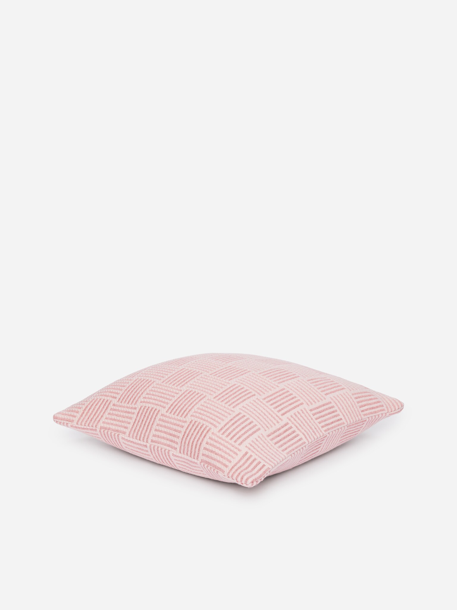 Kopfkissenbezug aus Baumwolle und Wolle 50 x 50 cm - Rosa/Grün/Blau - 1