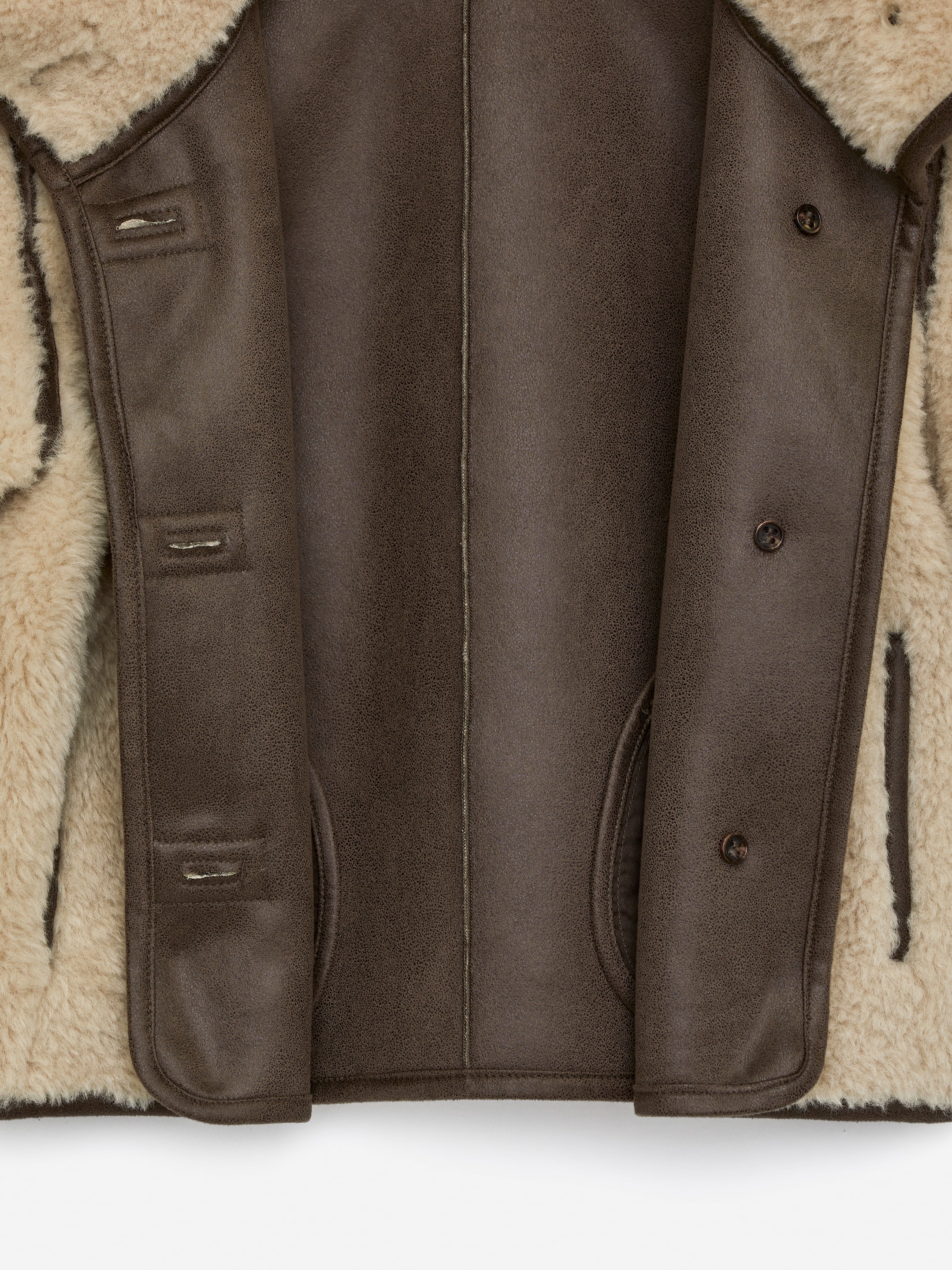 Vis større bilde: Kort pilejakke - Beige - BARN | H&M NO 4